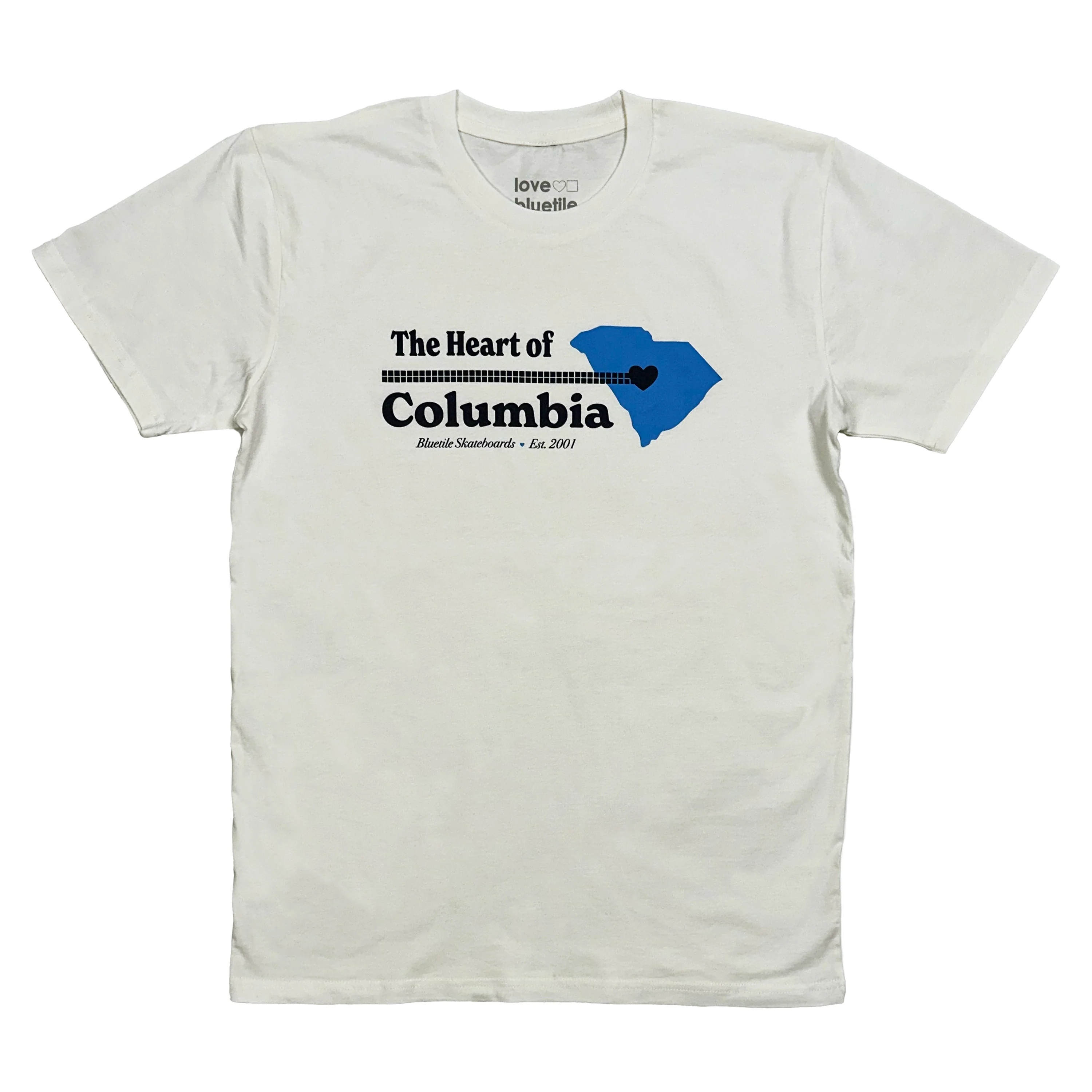 BLUETILE HEART OF COLUMBIA TEE NATURAL