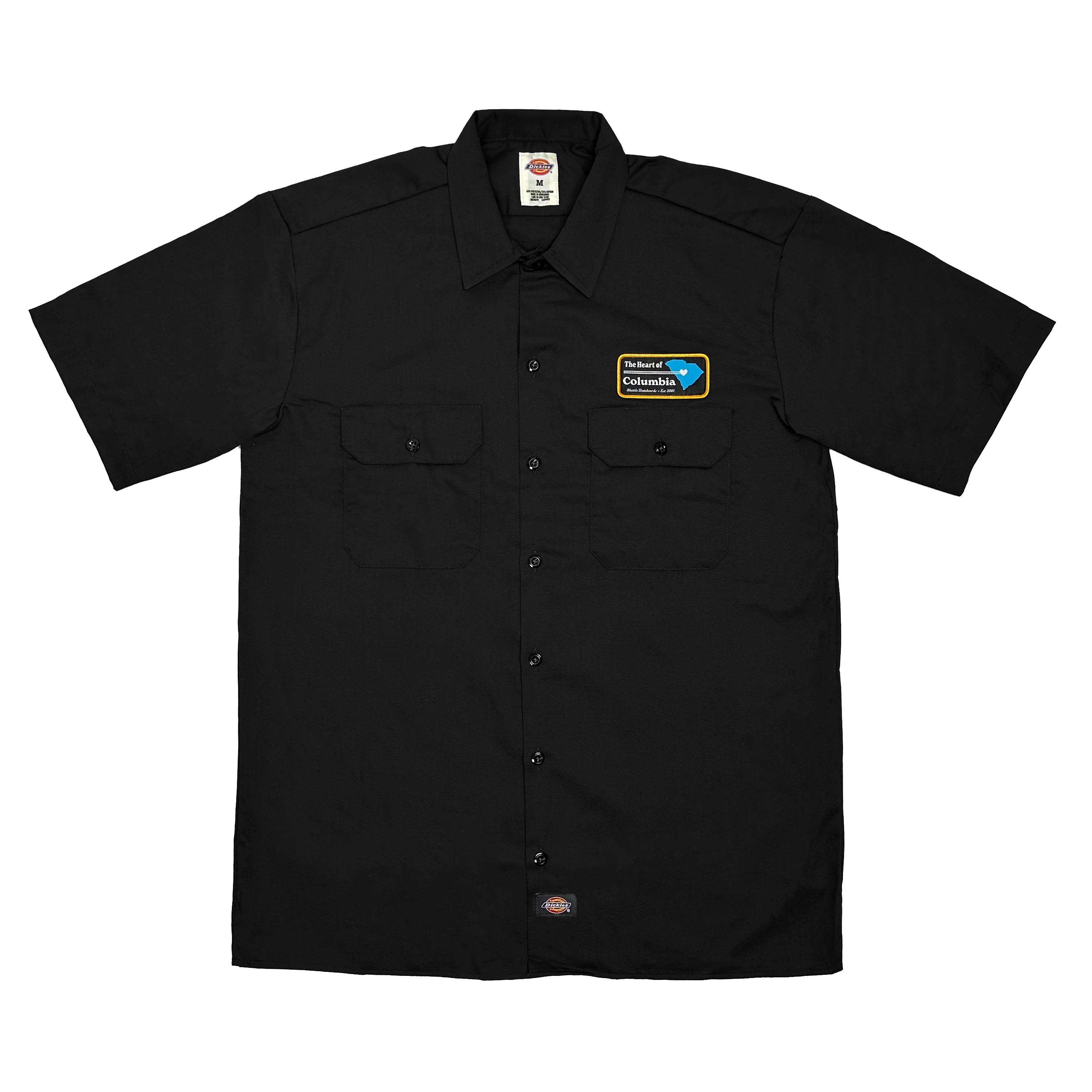 BLUETILE "HEART OF COLUMBIA" WORK SHIRT BLACK