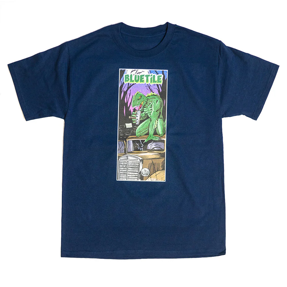 BLUETILE LIZARD MAN TEE NAVY