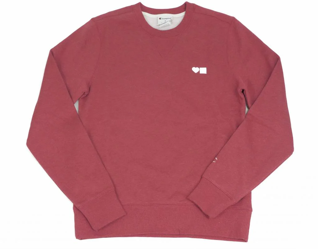 BLUETILE LOVE CHAMPION CREWNECK RED