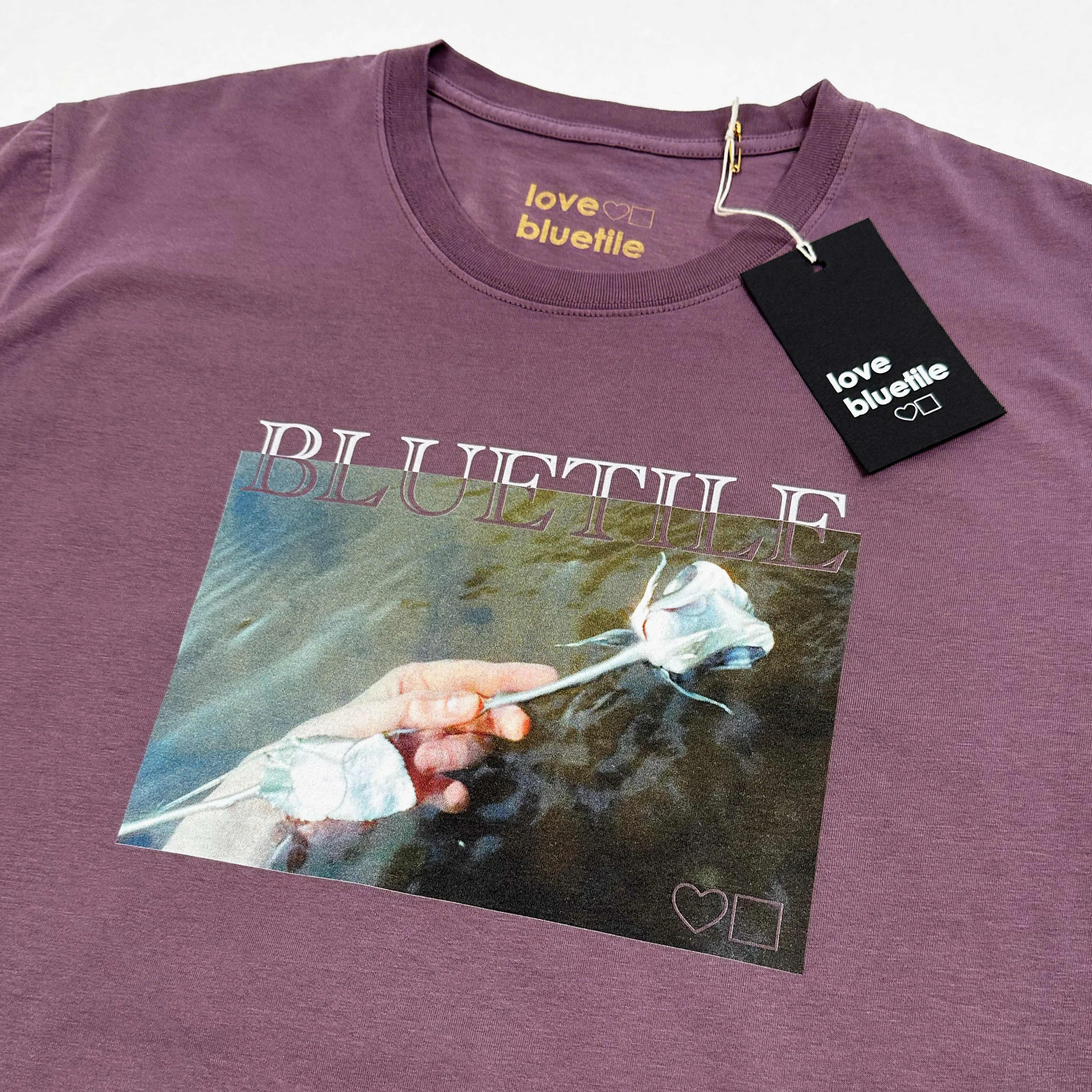 BLUETILE ROSES TEE FADED MAUVE - Image 2