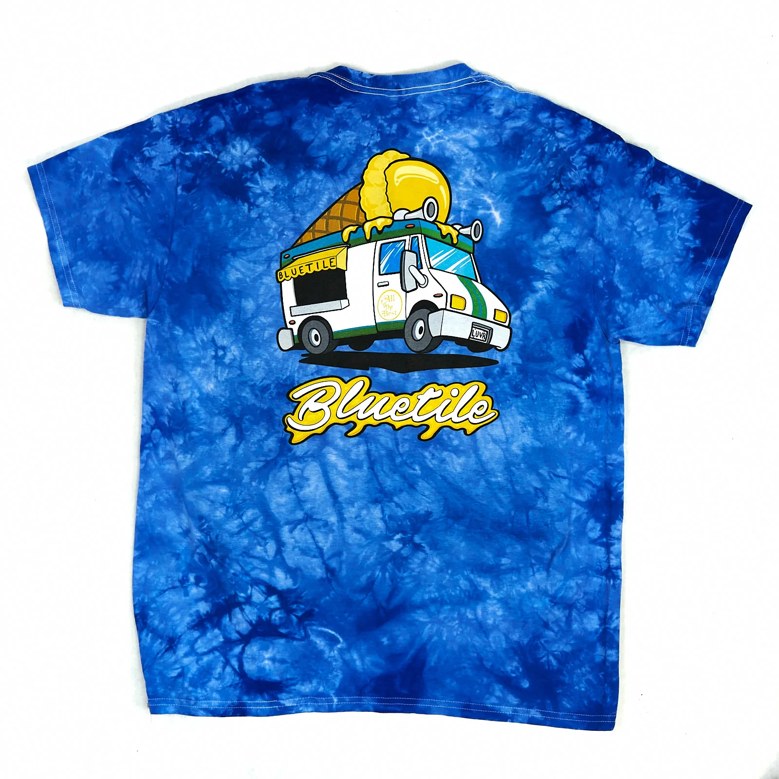 BLUETILE MUNCHIES DELIVERY TIEDYE T-SHIRT BLUE