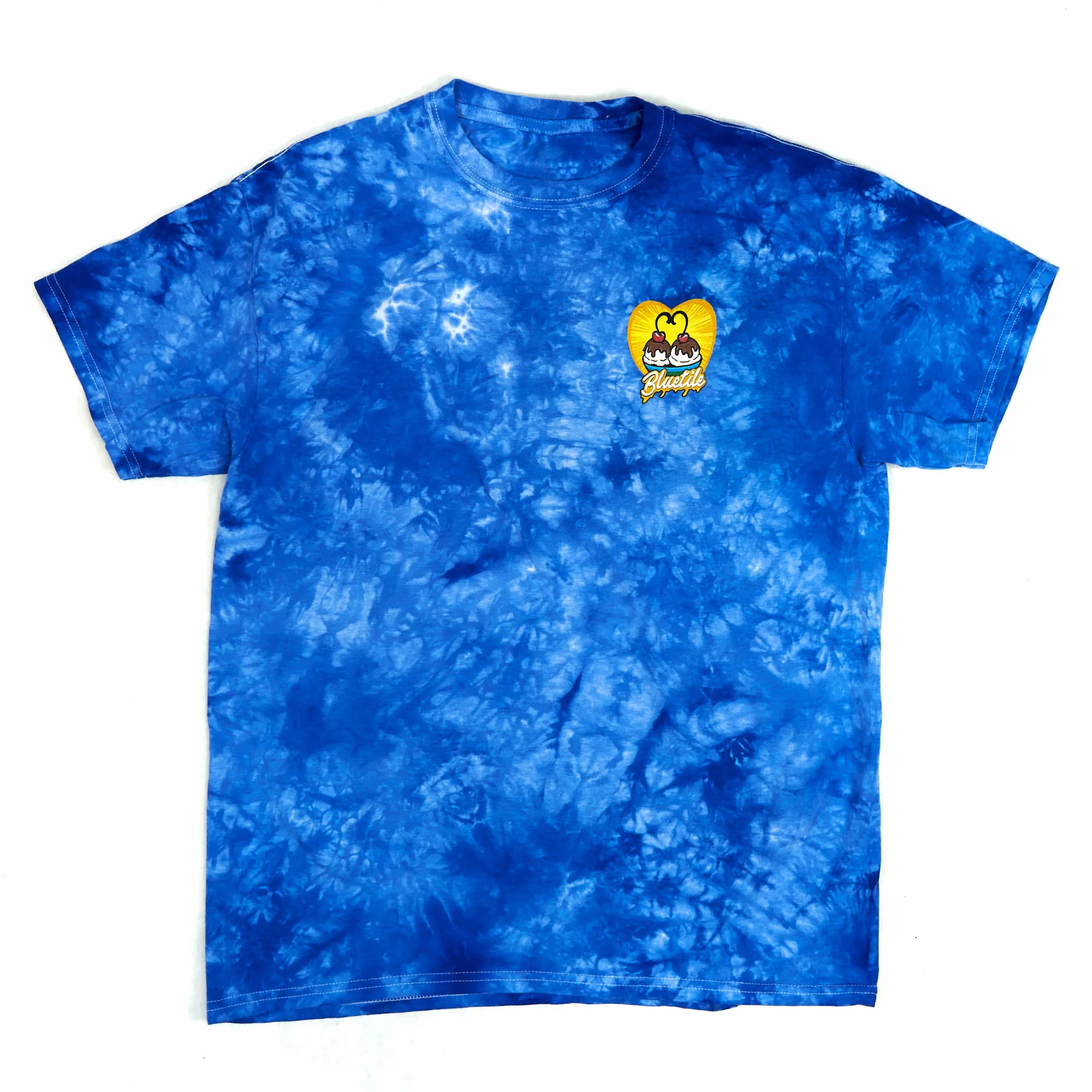 BLUETILE MUNCHIES DELIVERY TIEDYE T-SHIRT BLUE - Image 2