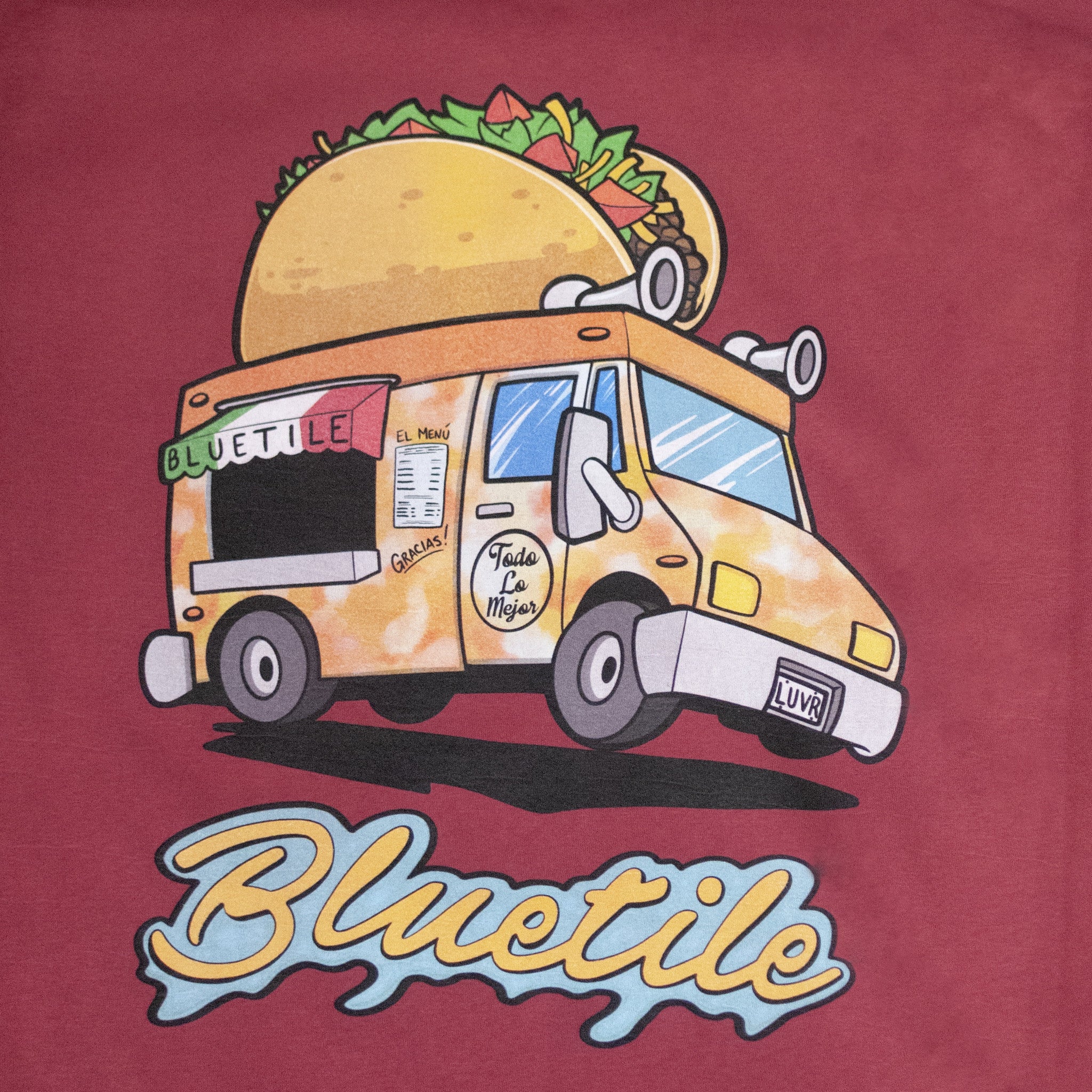 BLUETILE MUNCHIES TACO TRUCK T-SHIRT CAYAN - Image 2