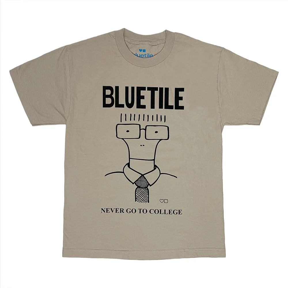 BLUETILE NEVER GO TO COLLEGE TEE BONE
