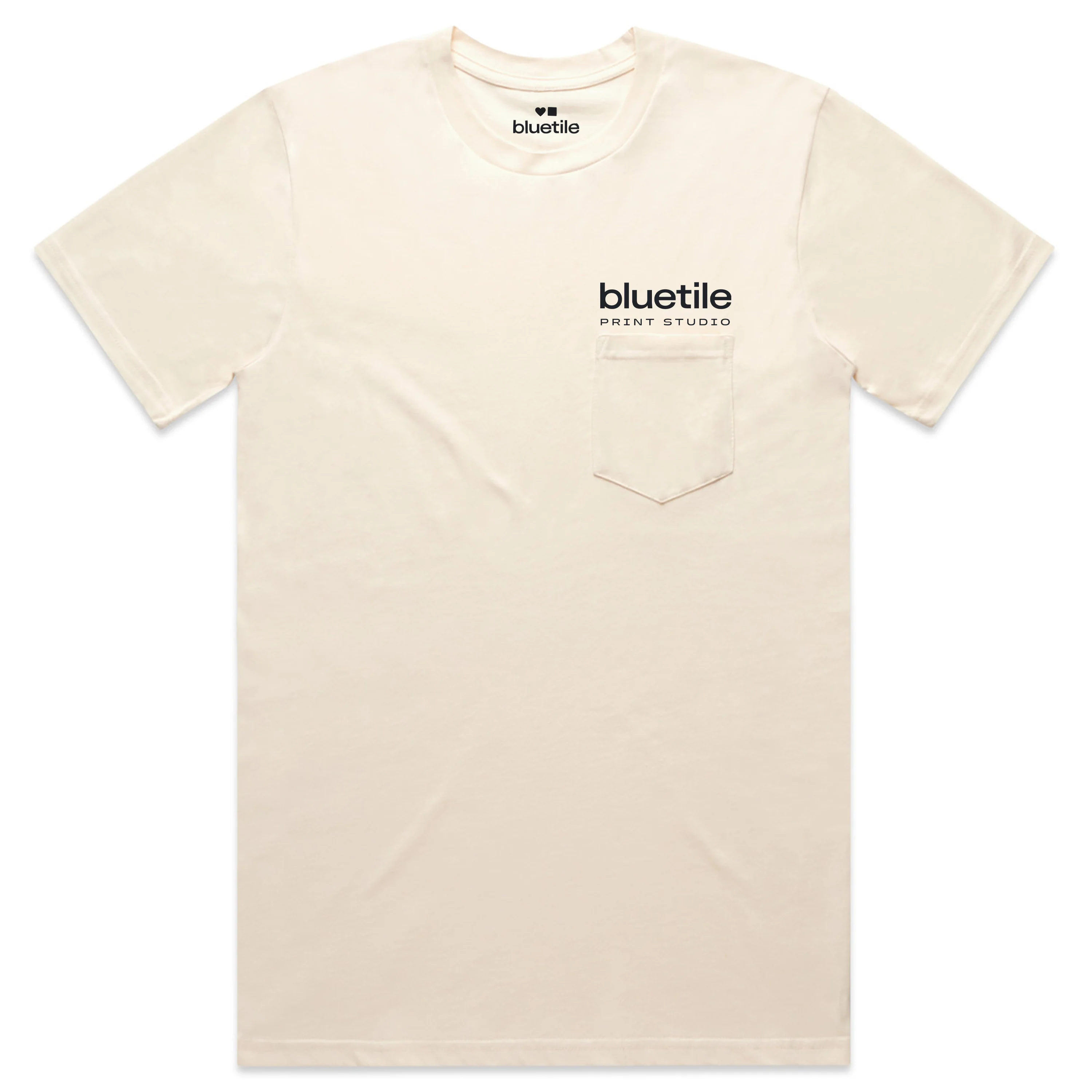 BLUETILE PRINT STUDIO POCKET TEE ECRU