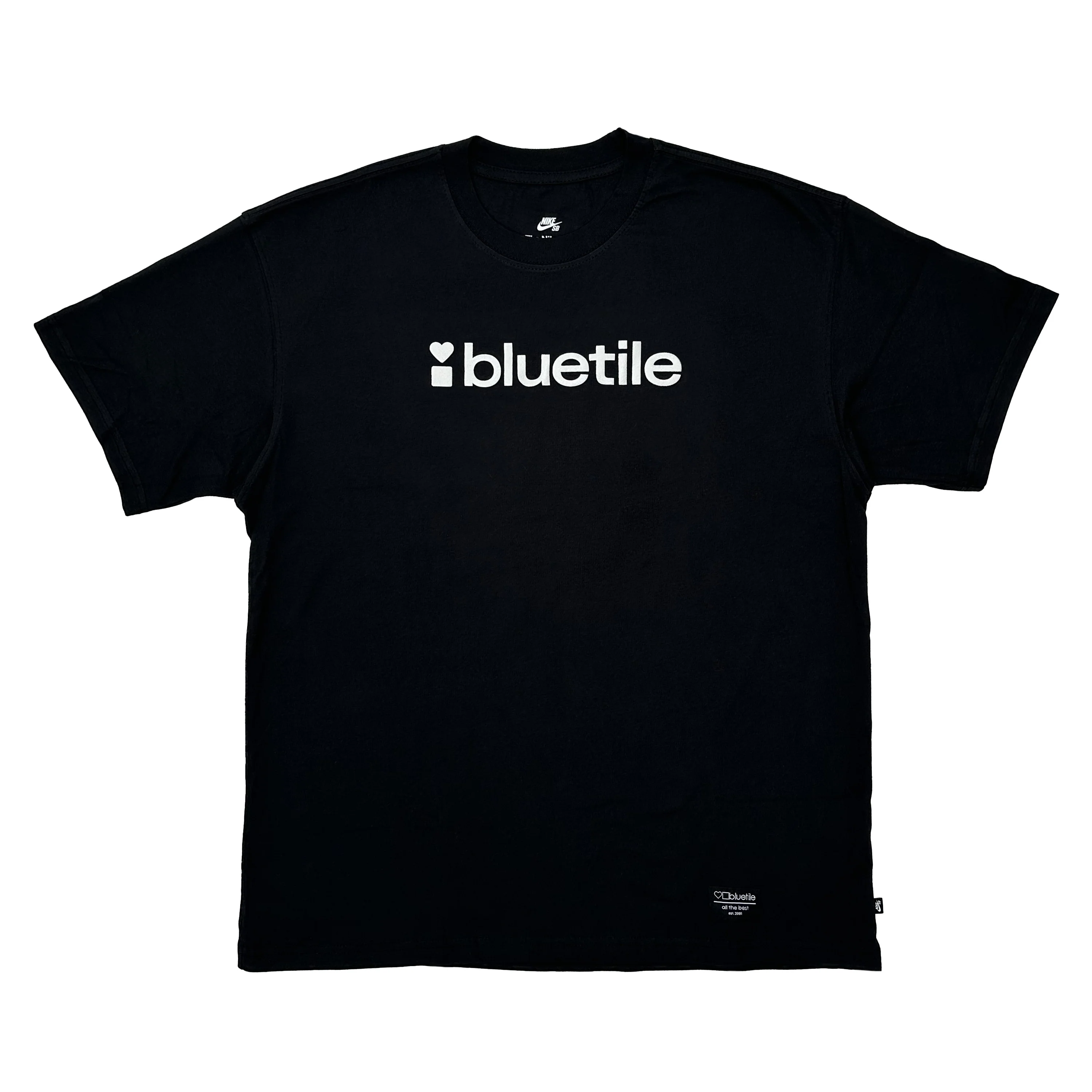 BLUETILE PUFF LOGO TEE BLACK