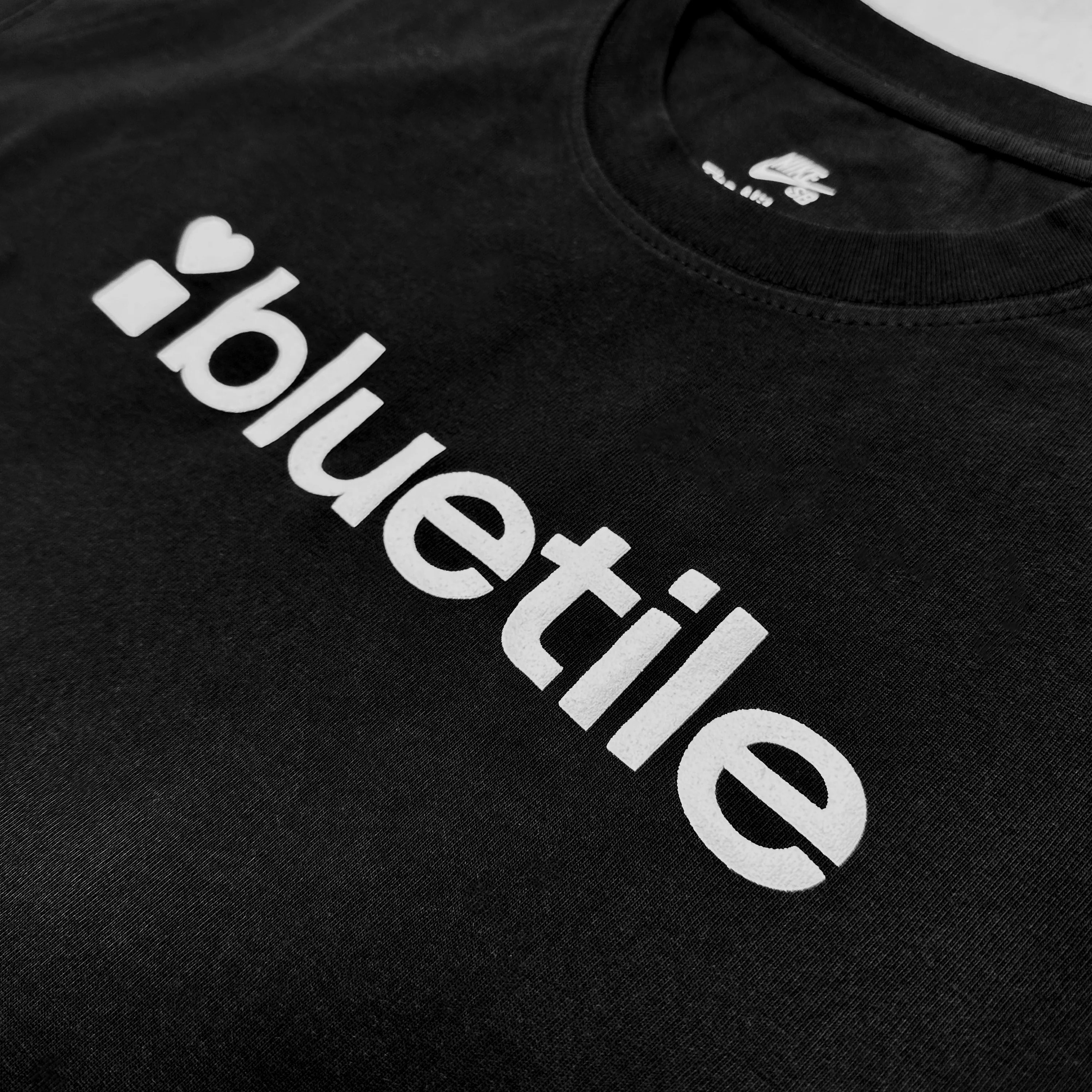 BLUETILE PUFF LOGO TEE BLACK - Image 2