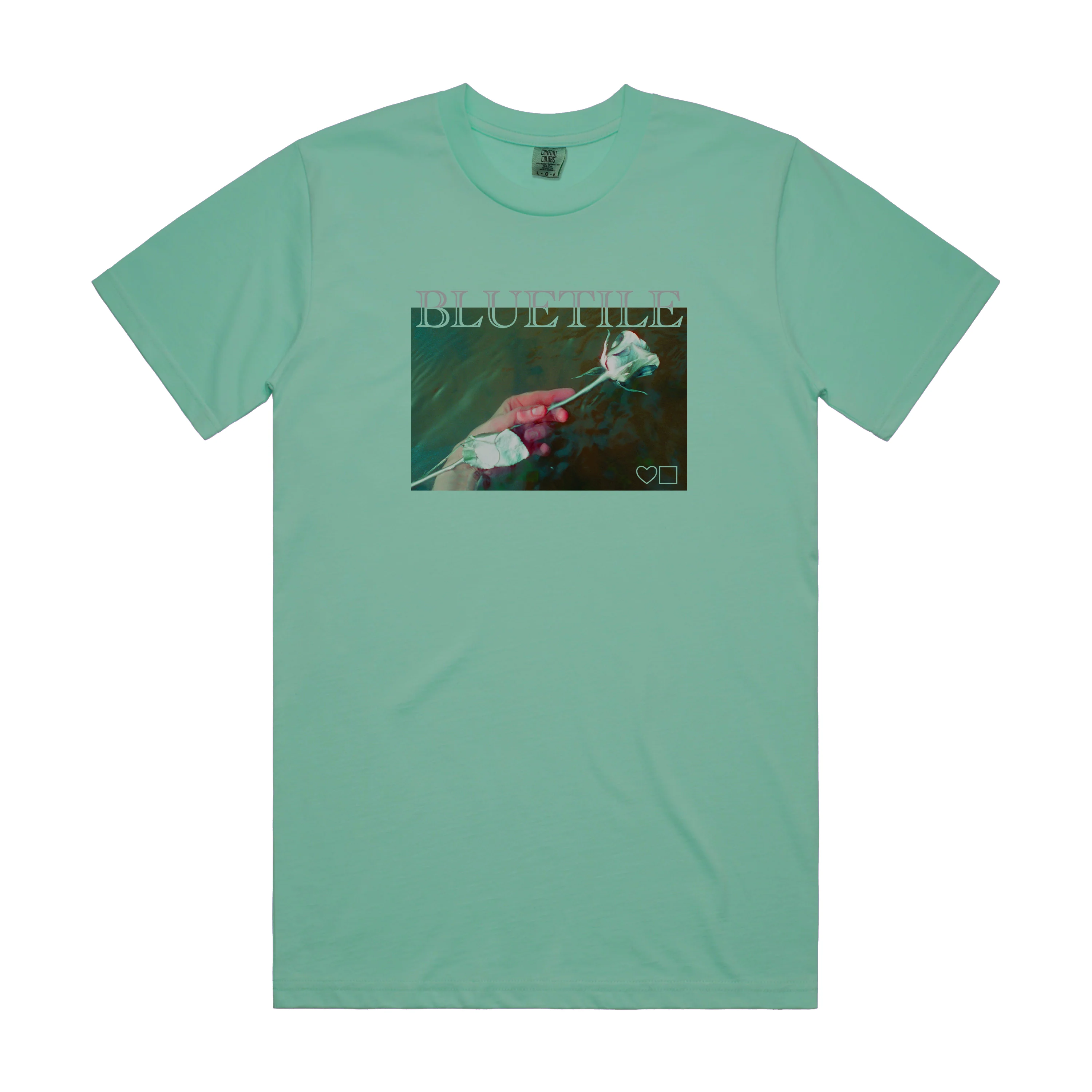 BLUETILE ROSES TEE SEA FOAM