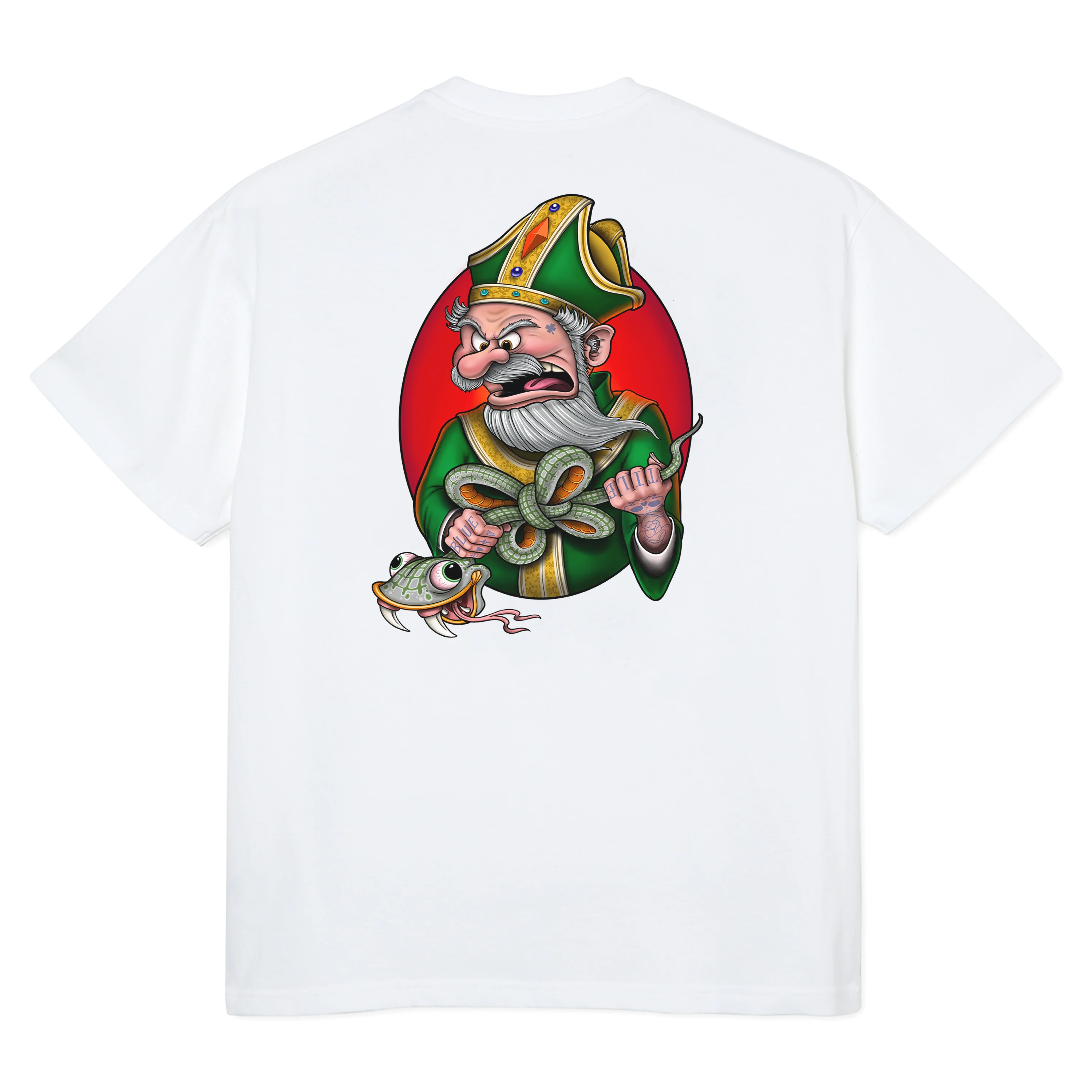 BLUETILE NO SNAKES TEE WHITE