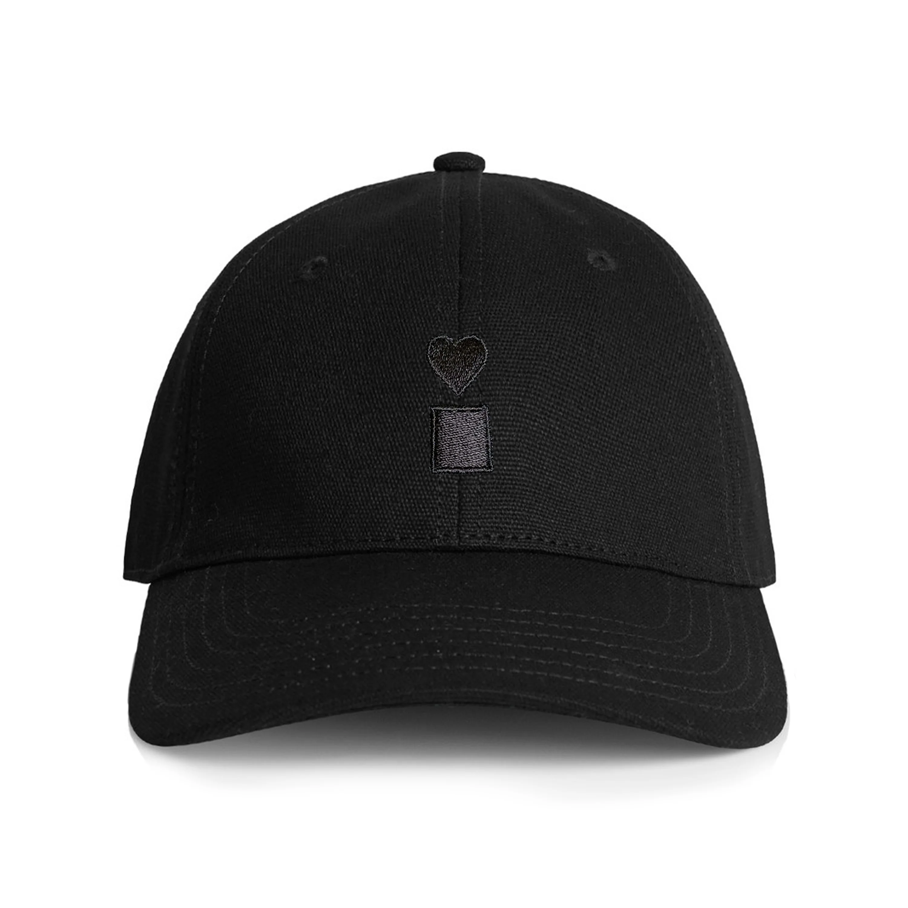 BLUETILE STACKED LOGO CANVAS HAT BLACK