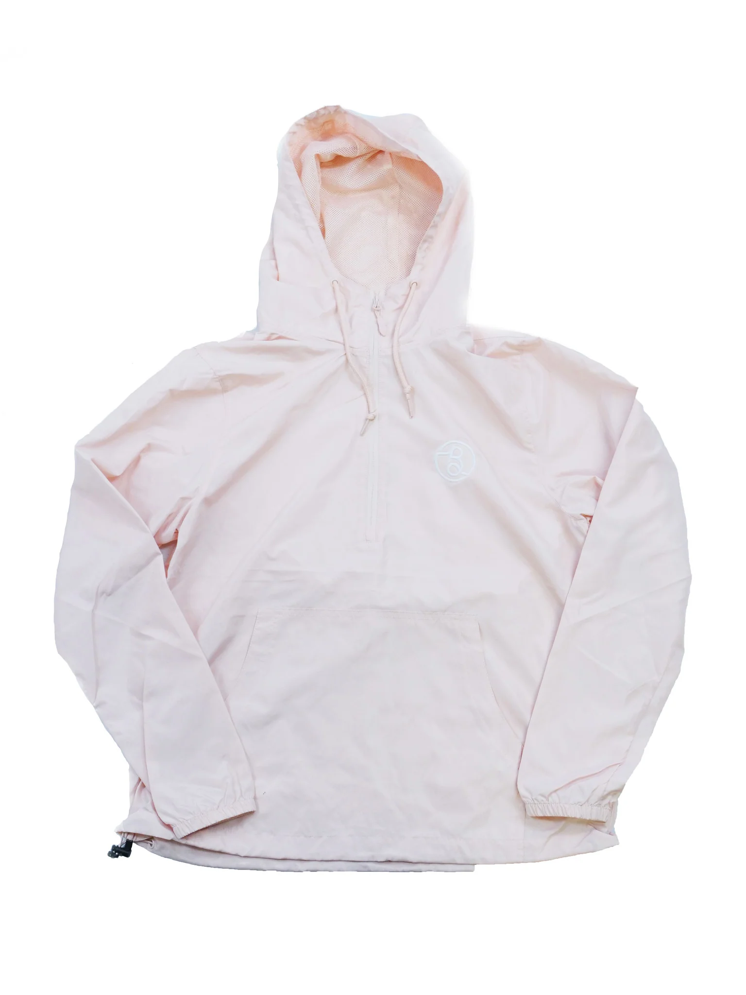 BLUETILE SUPPLY CO HALF-ZIP WINDBREAKER BLUSH