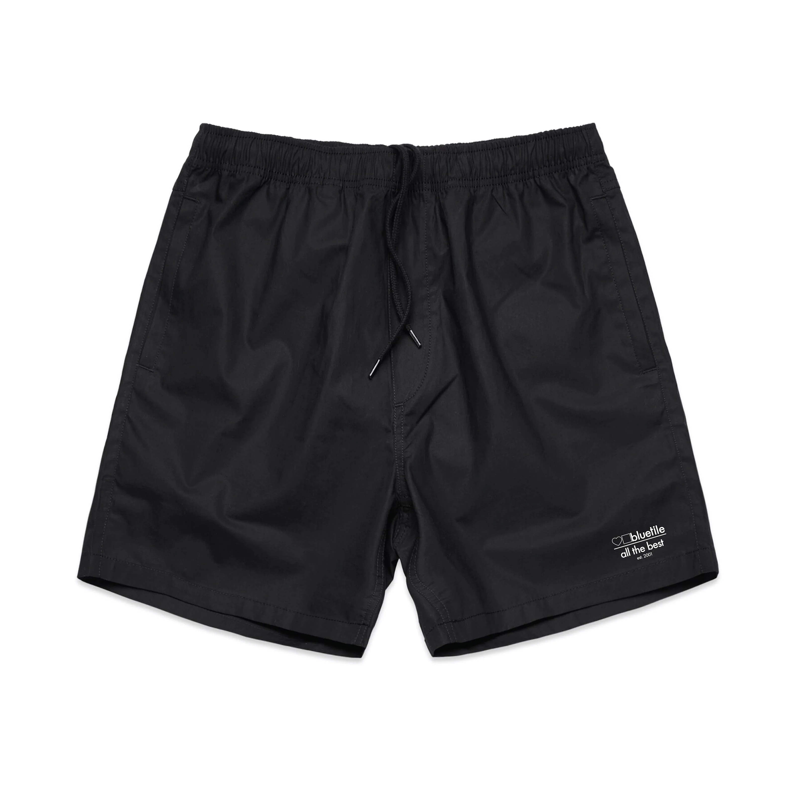 BLUETILE SURPLUS V2 BEACH SHORT BLACK