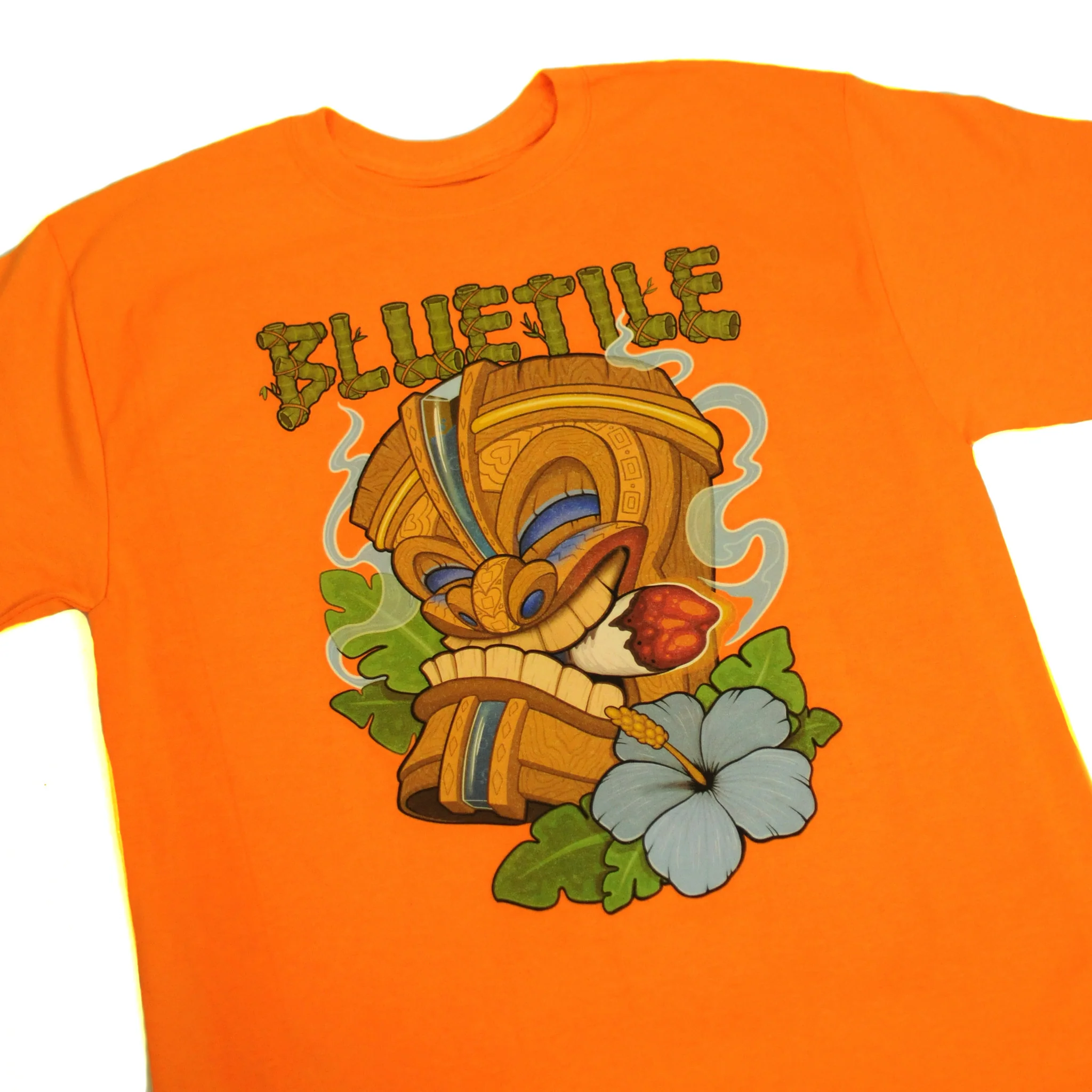 BLUETILE TIKI T-SHIRT SAFETY ORANGE - Image 2