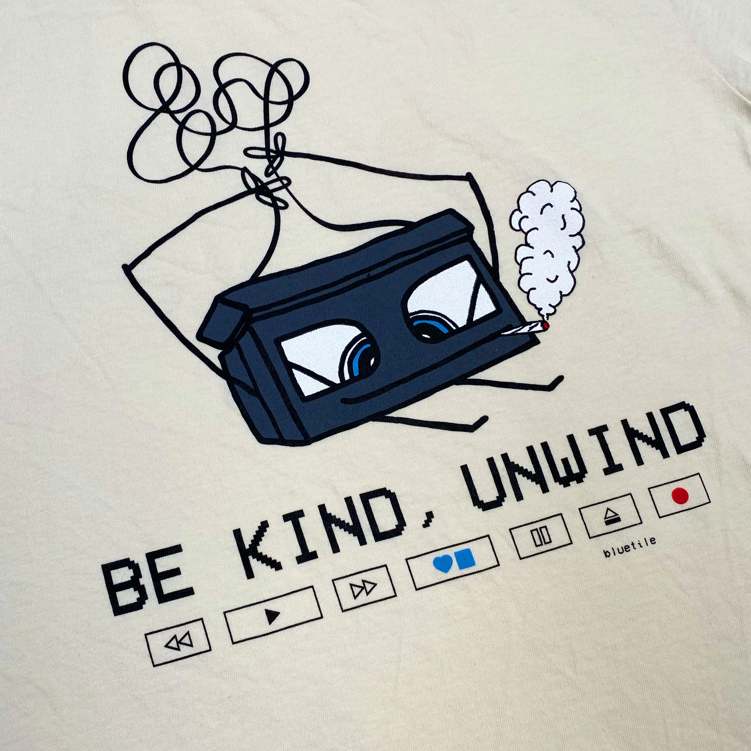 BLUETILE BE KIND, UNWIND TEE IVORY - Image 2