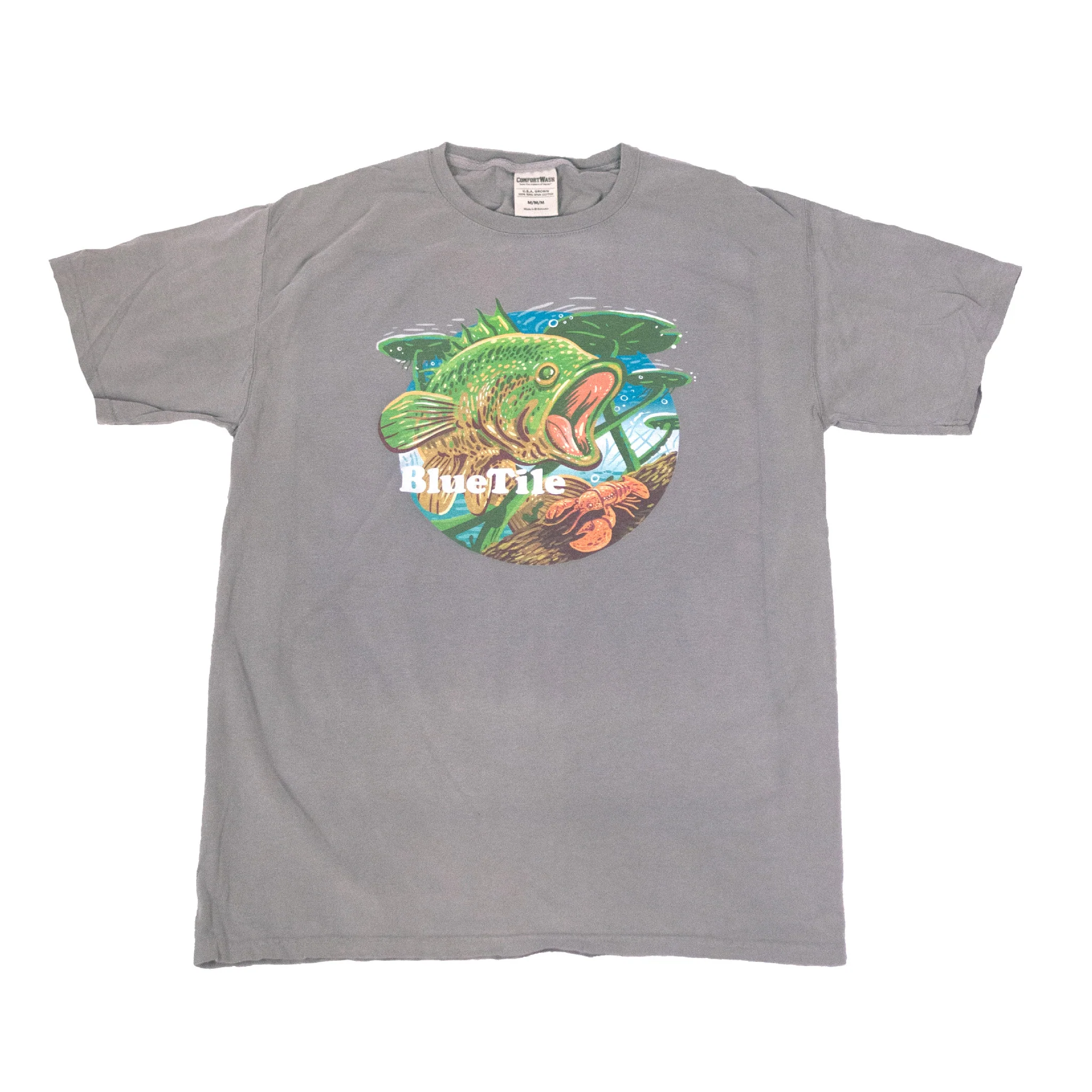 BLUETILE WILDERNESS BASS T-SHIRT CONCRETE