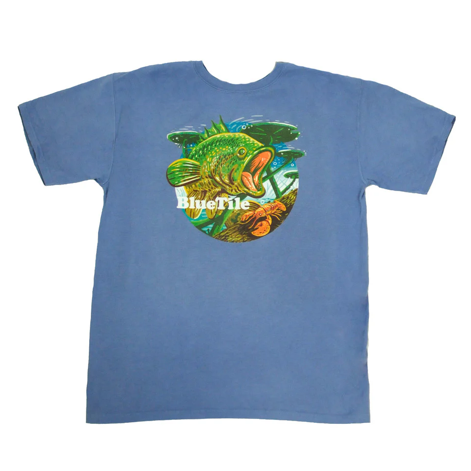 BLUETILE WILDERNESS BASS T-SHIRT FORTE BLUE