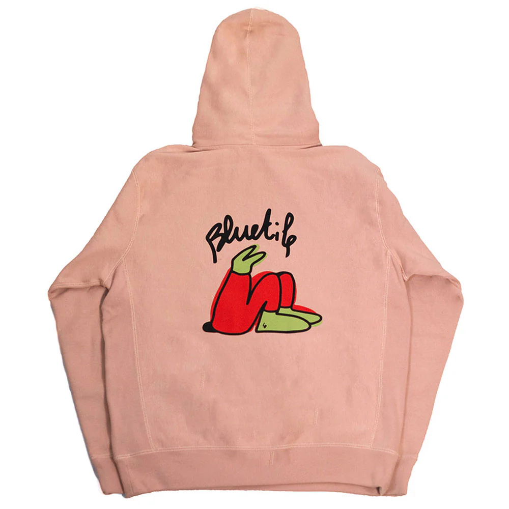 BLUETILE X L.B. STILL GROWING HOODIE DUSTY PINK - Image 2