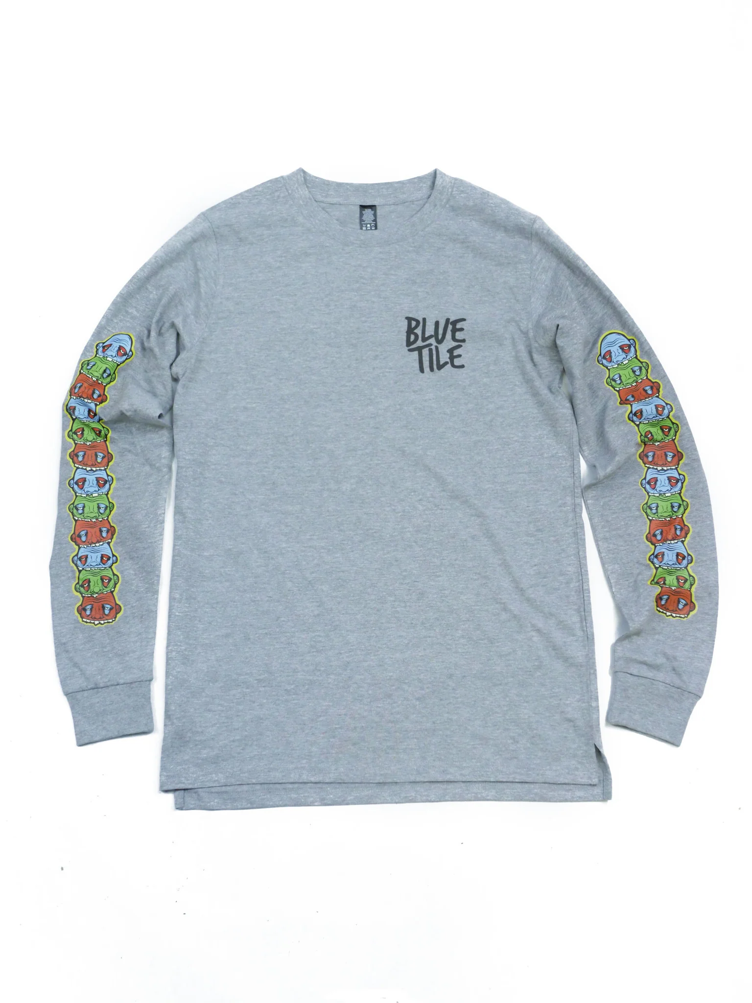BLUETILE TRASHCAN LONG SLEEVE GREY