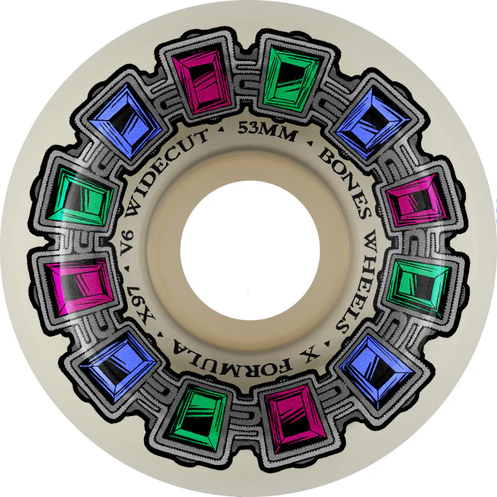 BONES X-FORMULA V6 WIDE-CUT 53MM 97A DIAL OF DESTINY