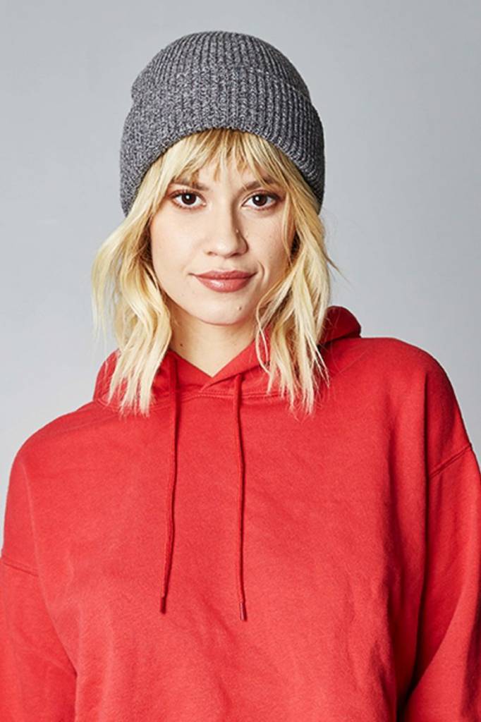BRIXTON HEIST BEANIE BLACK / HEATHER GREY - Image 2