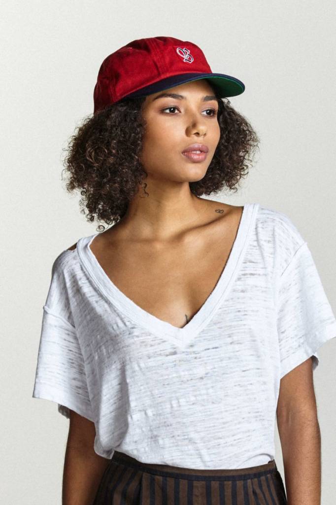 BRIXTON SNIDER CAP RED / NAVY - Image 2