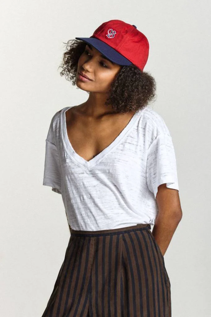 BRIXTON SNIDER CAP RED / NAVY - Image 3