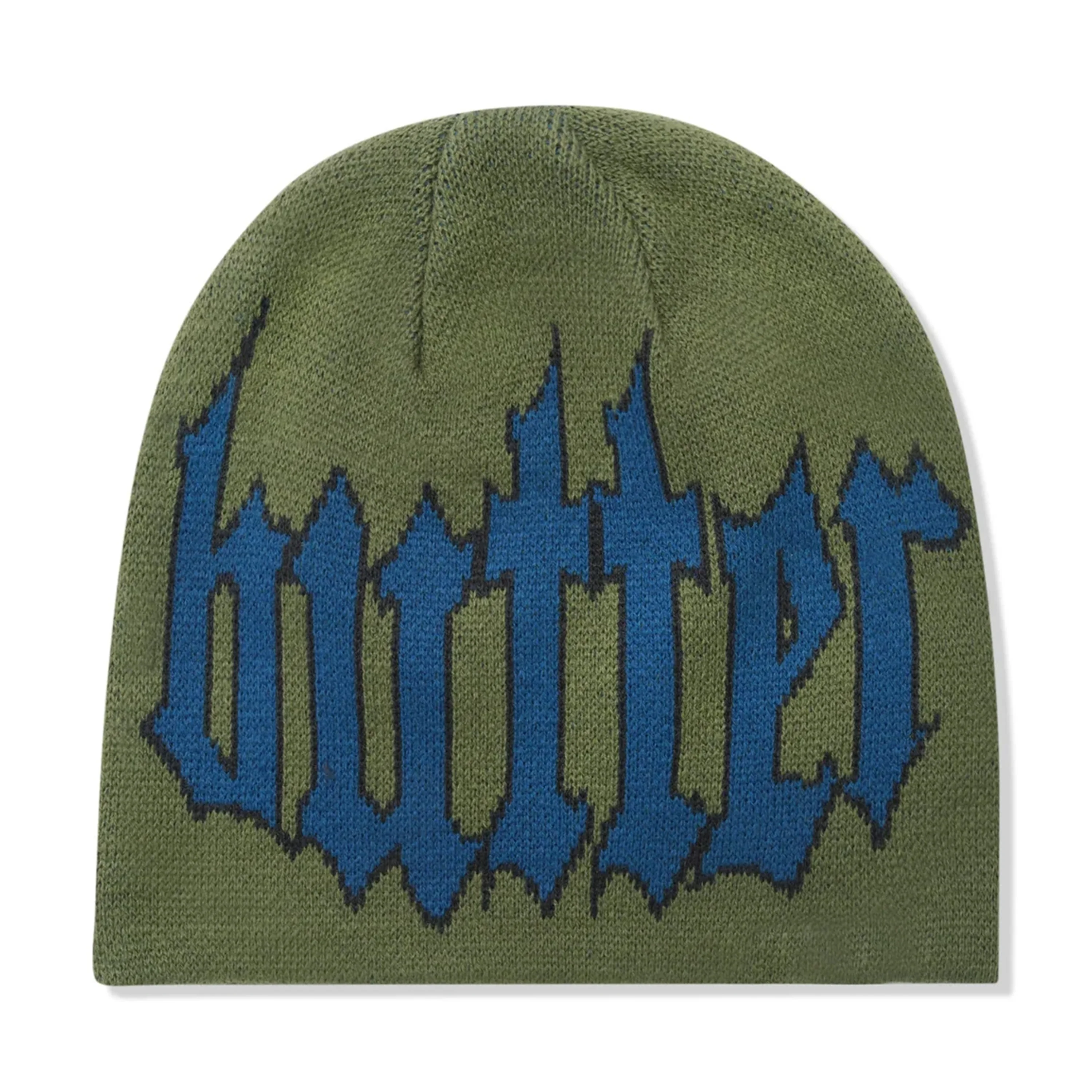 BUTTER GOODS CROP BEANIE ARMY