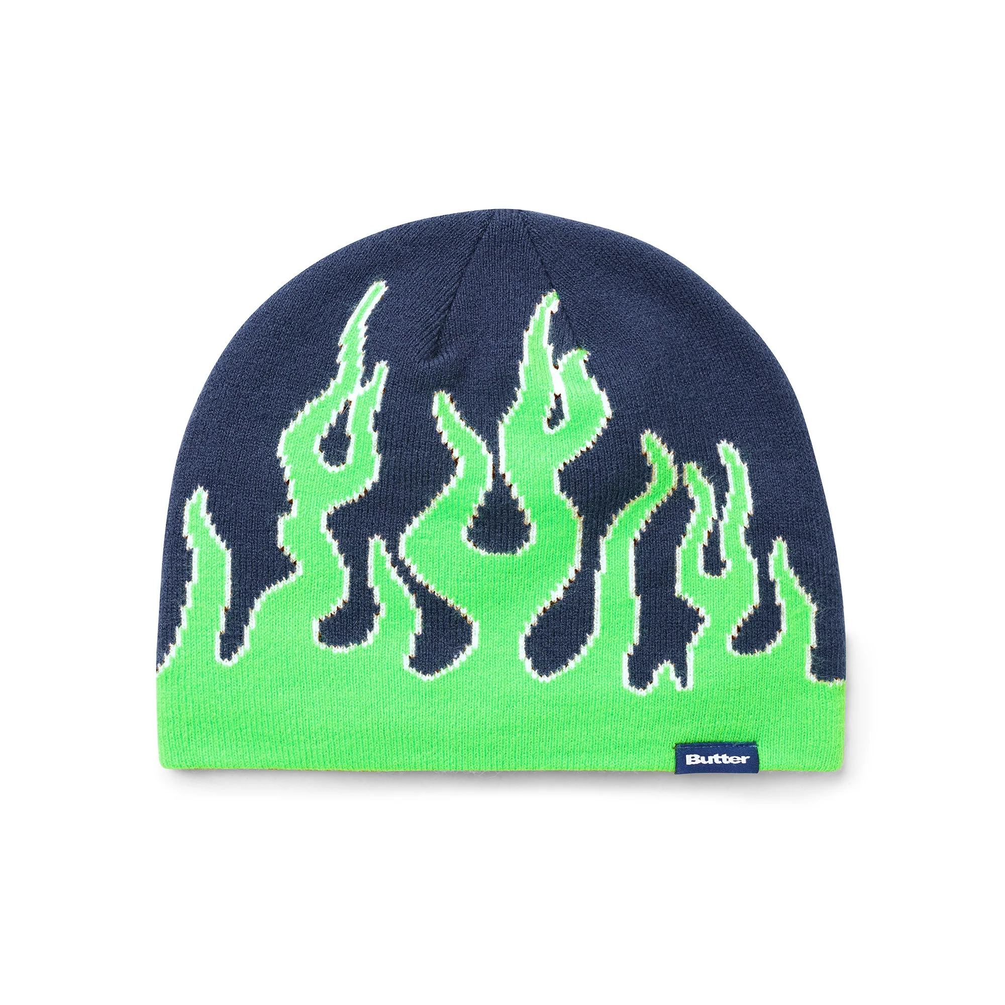 BUTTER GOODS FLAME BEANIE NAVY