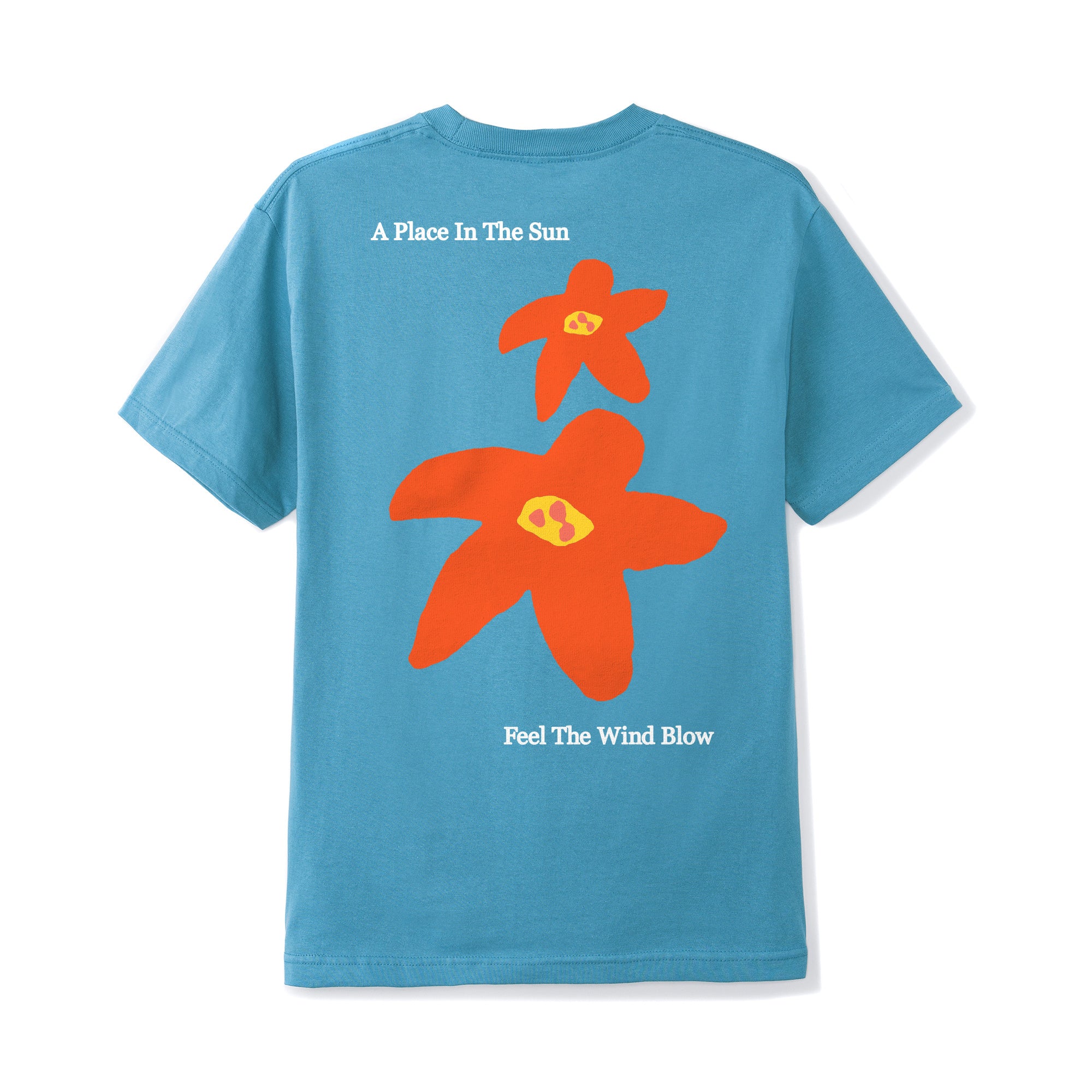 BUTTER GOODS FLOWERS T-SHIRT CAROLINA BLUE - Image 2