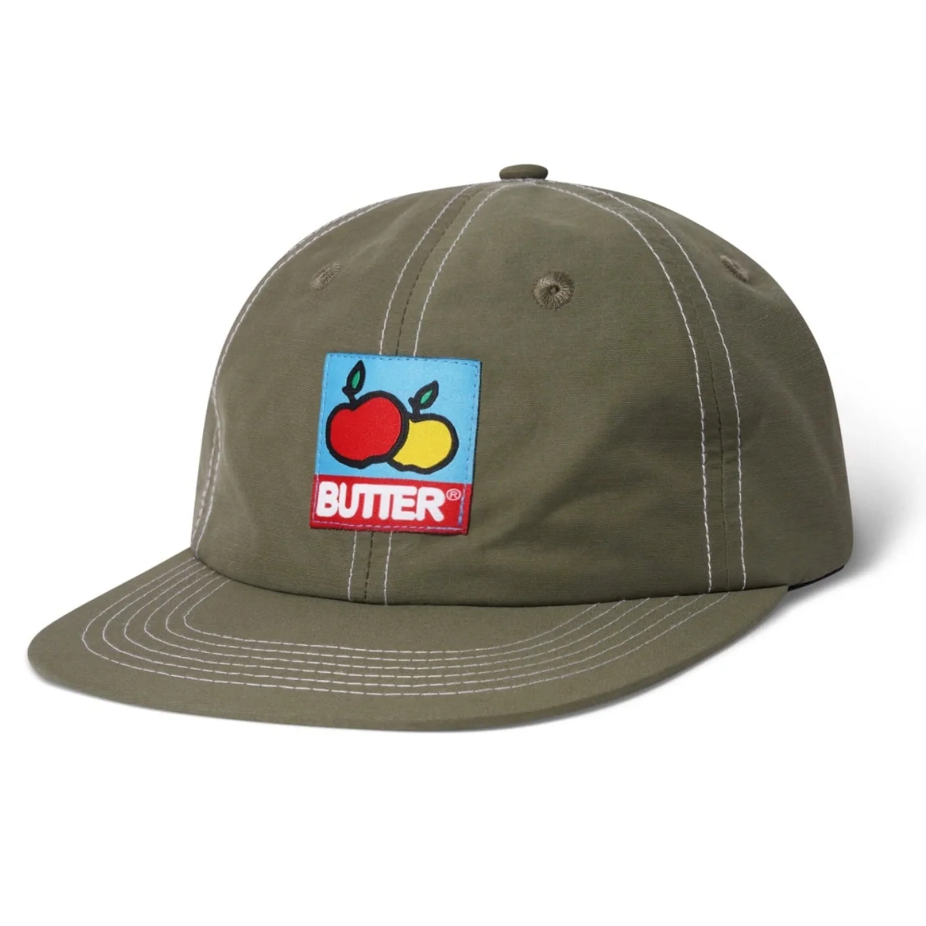 BUTTER GOODS GROVE 6 PANEL HAT ARMY