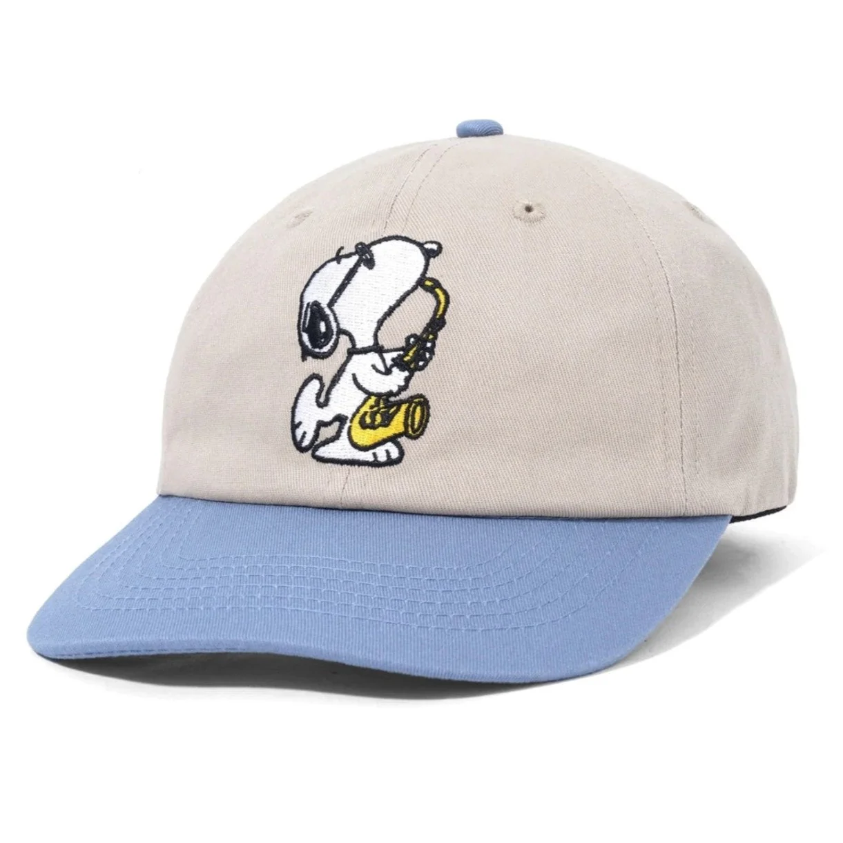 BUTTER GOODS JAZZ 6 PANEL CAP KHAKI / BLUE