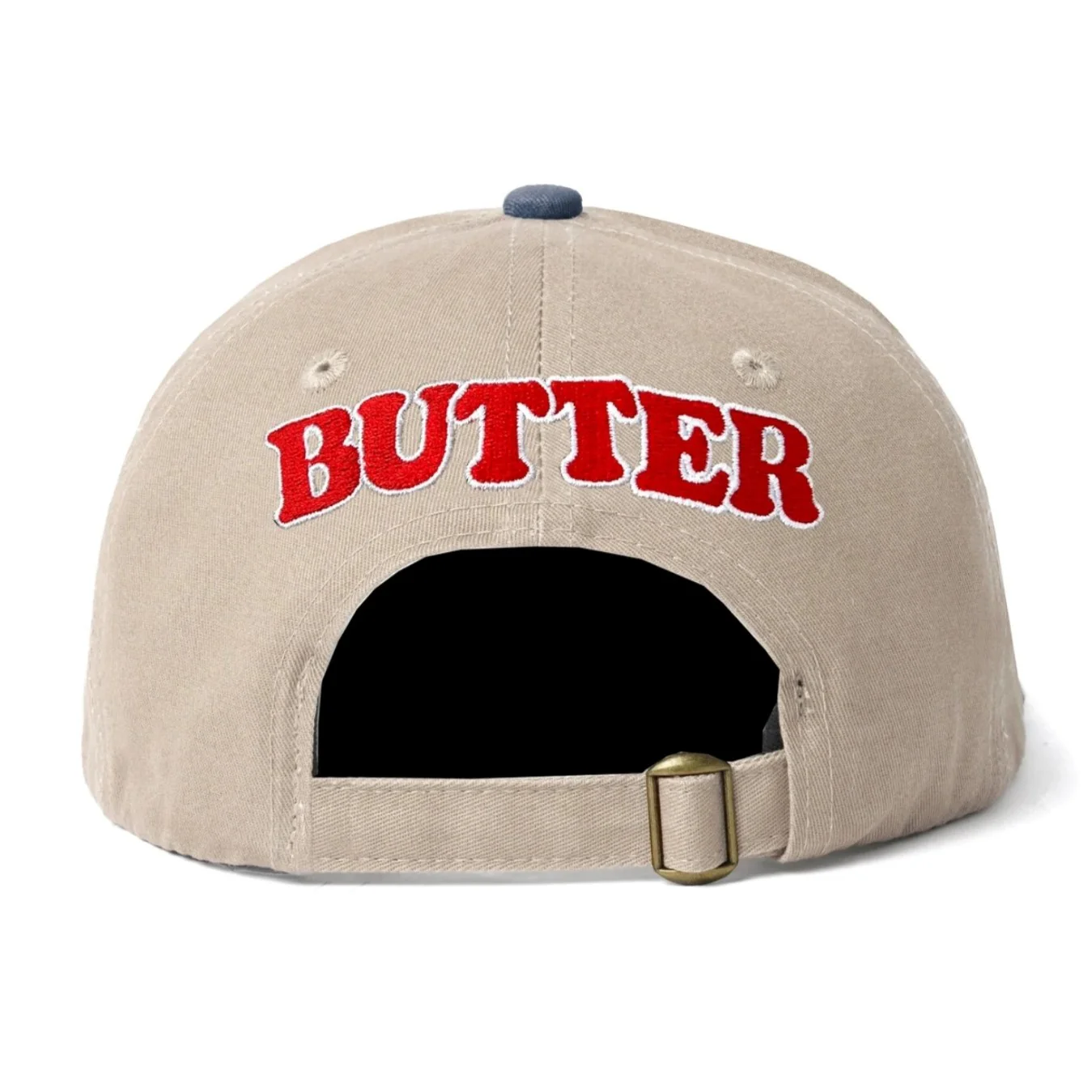 BUTTER GOODS JAZZ 6 PANEL CAP KHAKI / BLUE - Image 2