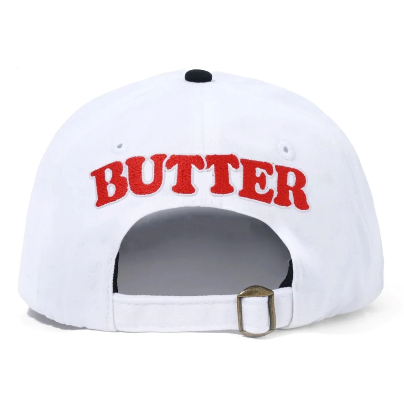 BUTTER GOODS JAZZ 6 PANEL CAP WHITE / BLACK - Image 2