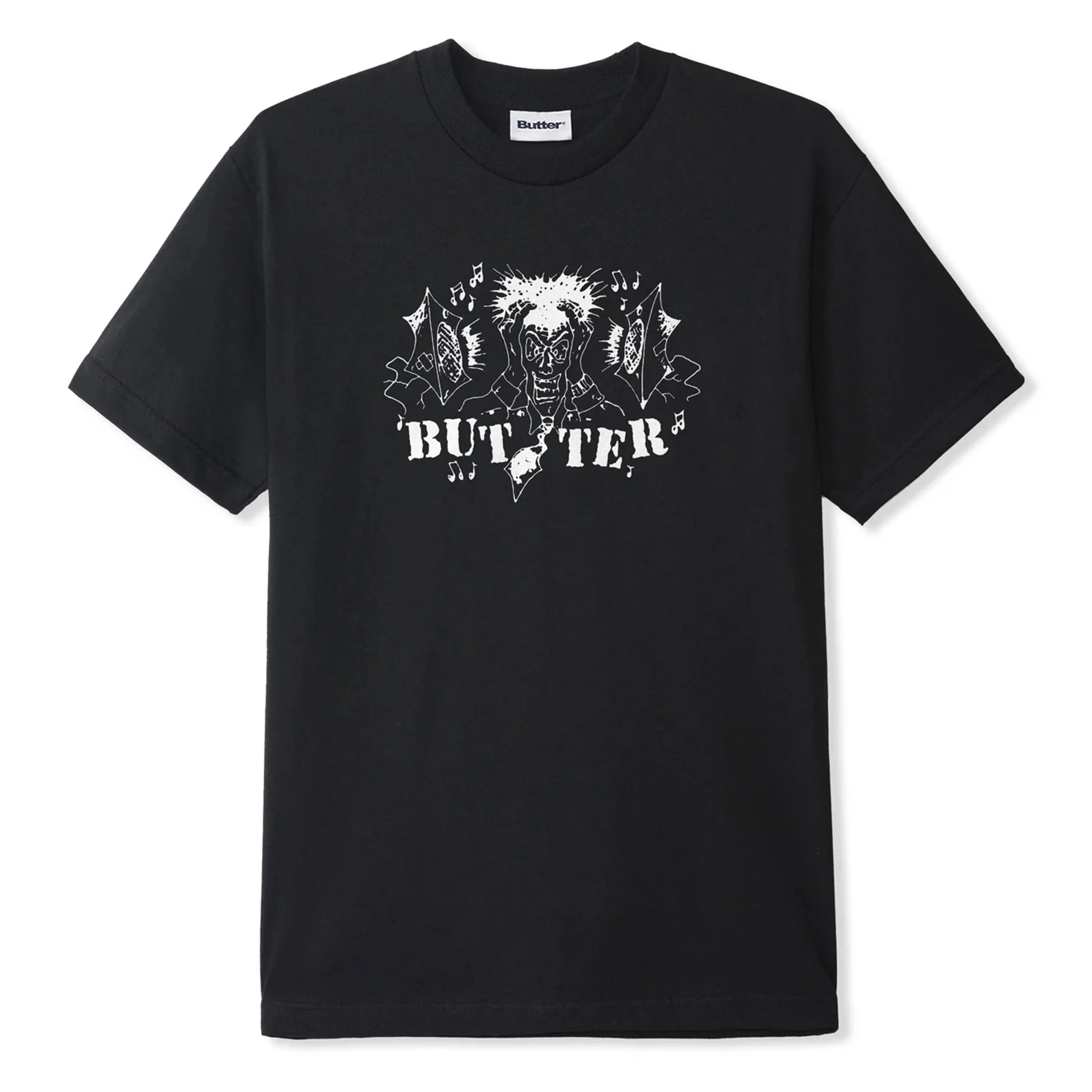 BUTTER GOODS NOISE POLLUTION TEE BLACK