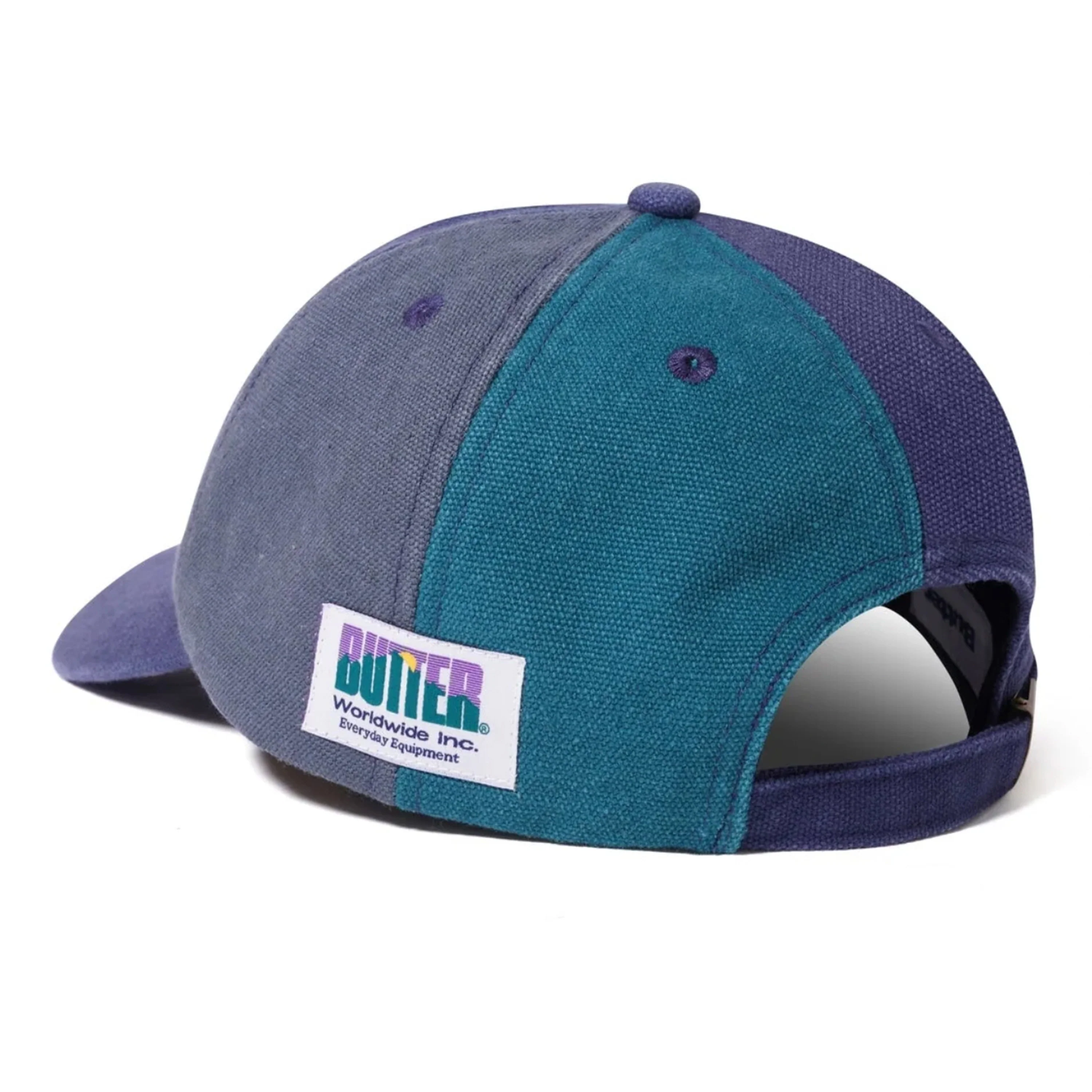 BUTTER GOODS PATCHWORK 6 PANEL HAT WASHED NAVY - Image 2