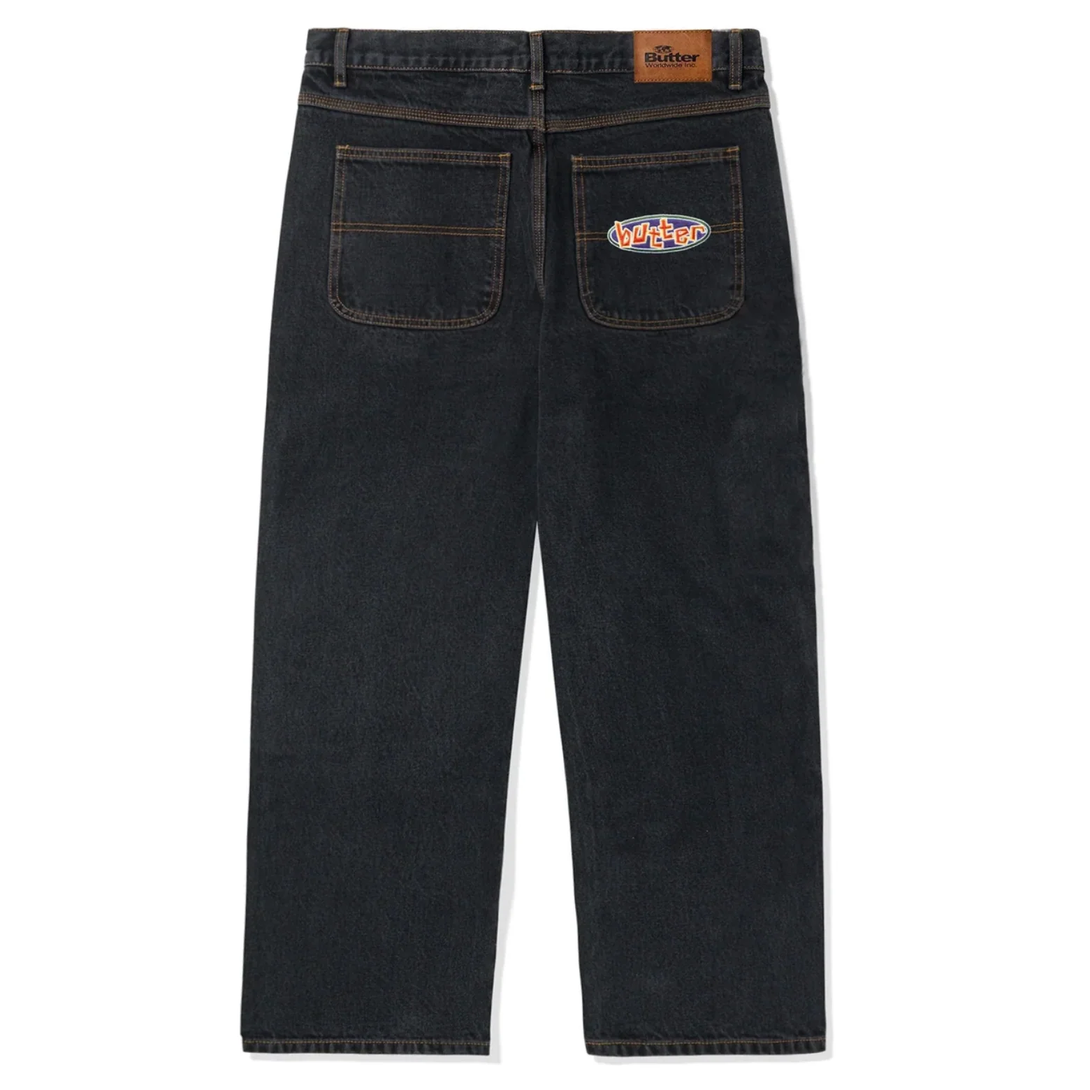 BUTTER GOODS SCATTERED DENIM PANTS DARK INDIGO - Image 2