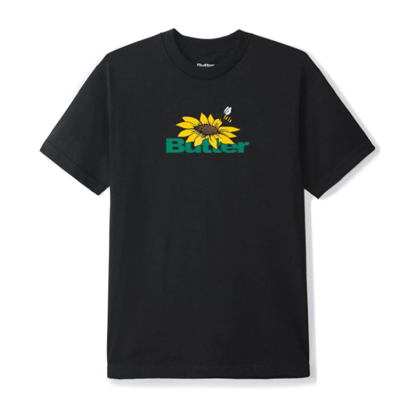 BUTTER GOODS SUNFLOWER LOGO T-SHIRT BLACK