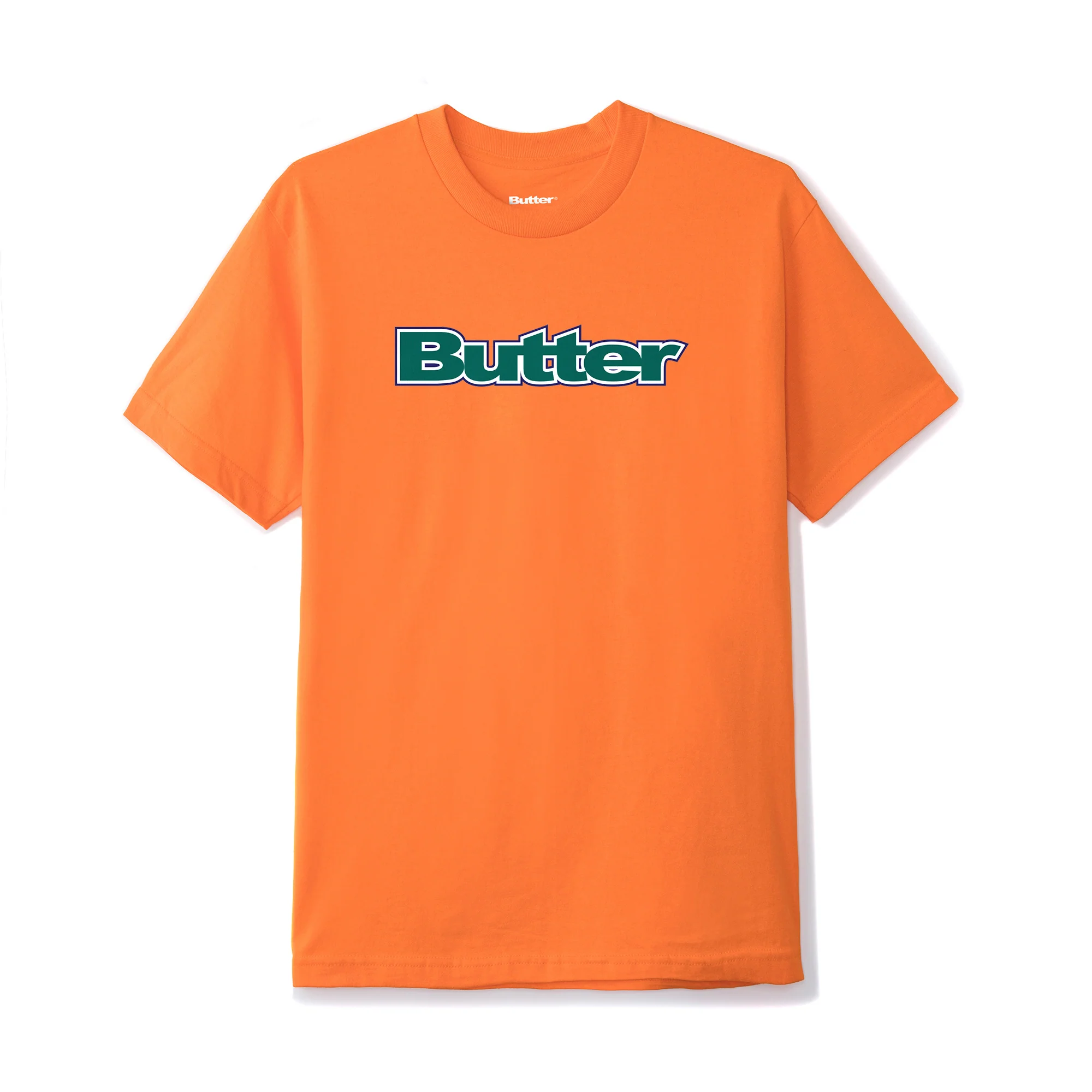 BUTTER GOODS WORDMARK T-SHIRT ORANGE