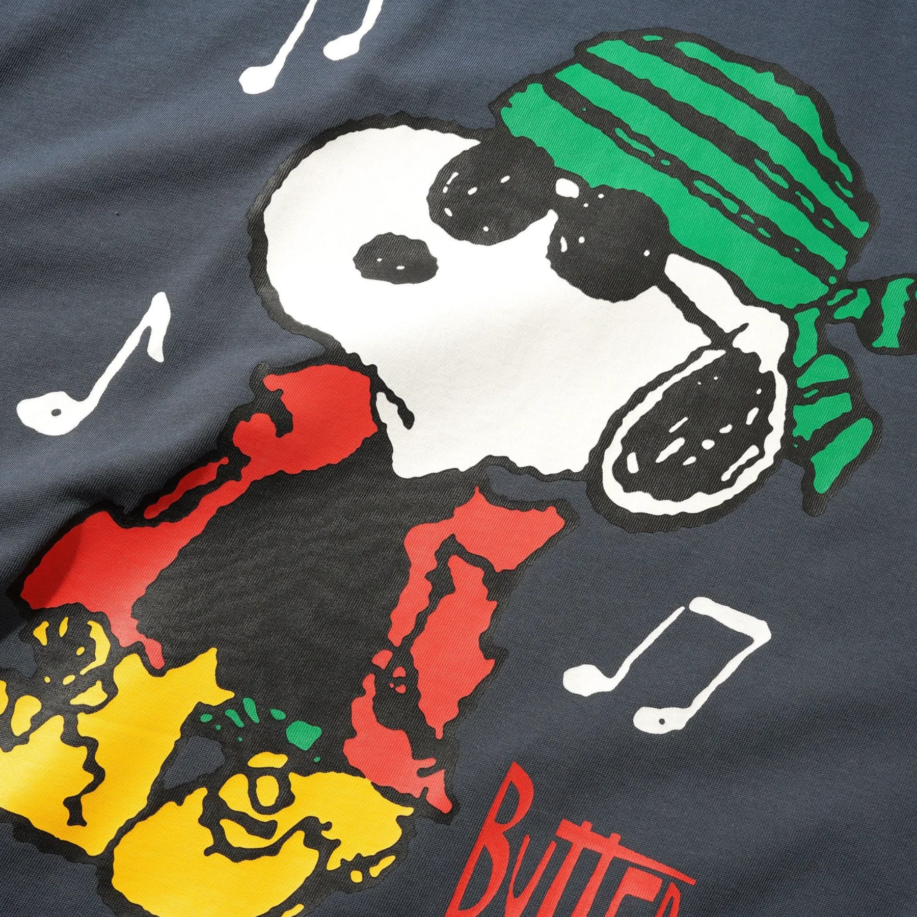 BUTTER GOODS X PEANUTS MUSIC TEE SLATE - Image 2
