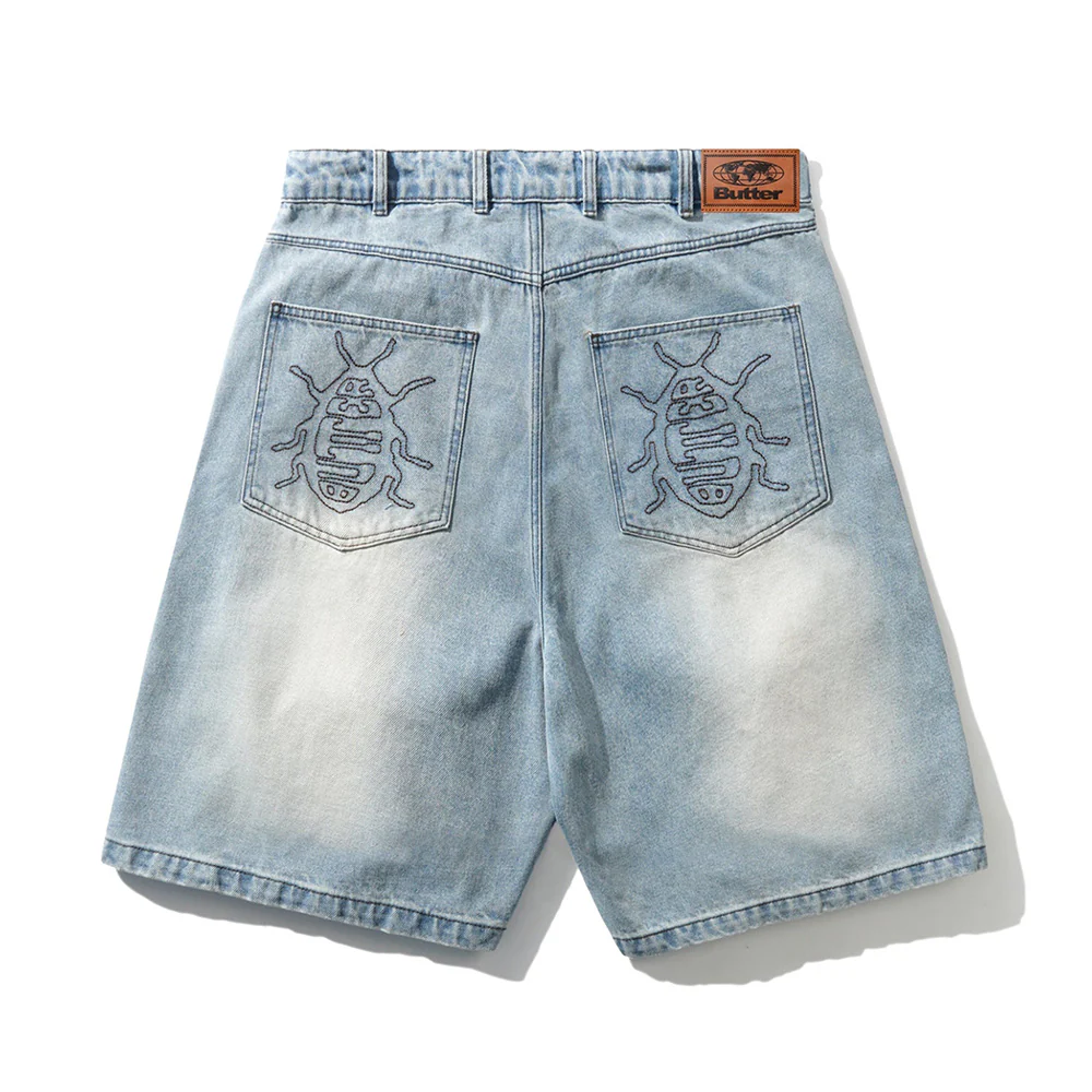 BUTTER ROACH DENIM SHORTS DISTRESSED INDIGO - Image 2