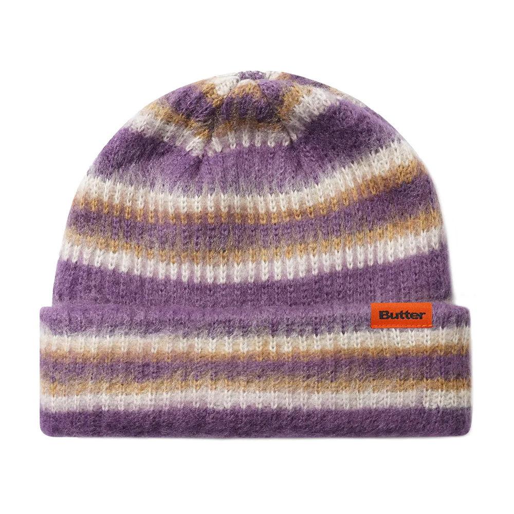 BUTTER SWIPE BEANIE PURPLE