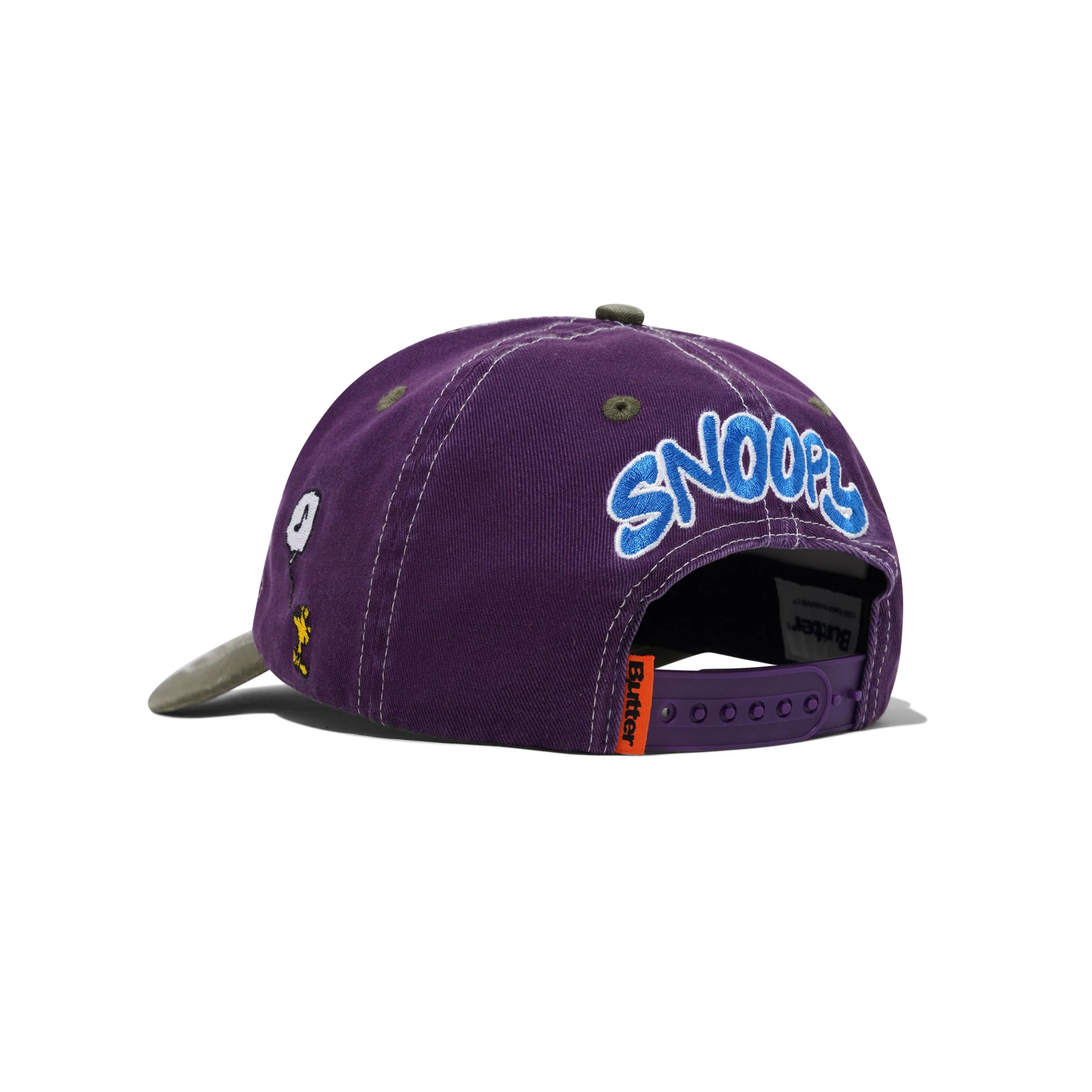 BUTTER X PEANUTS MUSIC SNAPBACK CAP WASHED PURPLE / FERN - Image 3