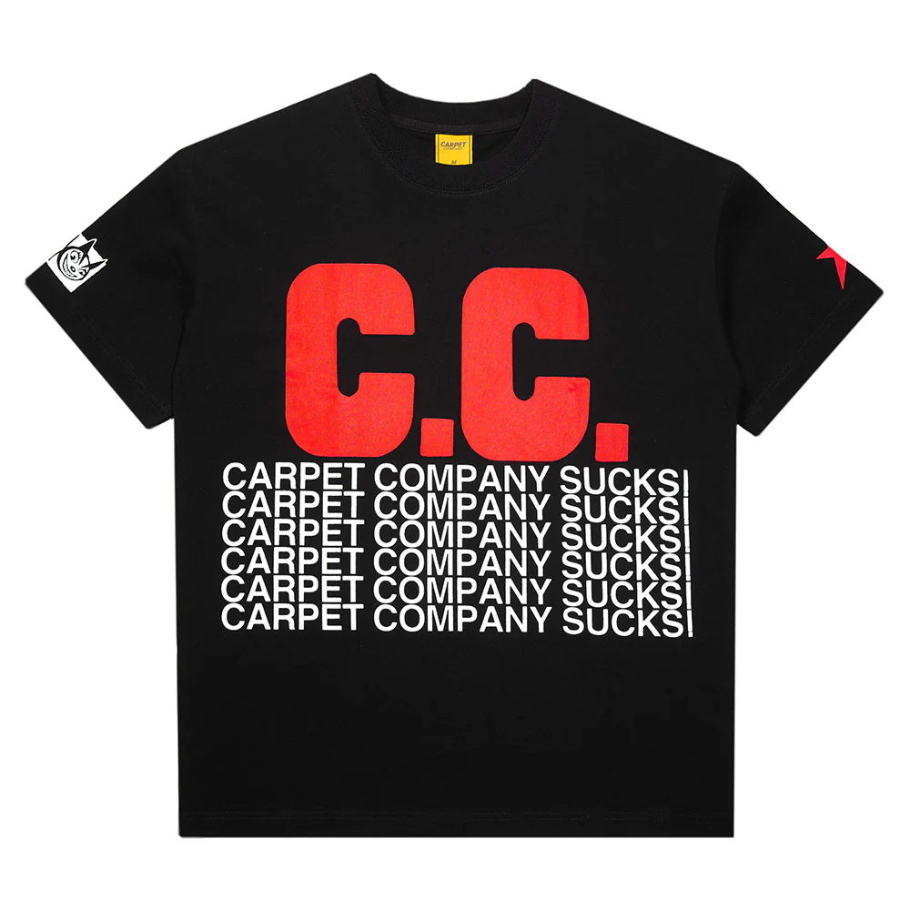 CARPET C.C. SUCKS TEE BLACK