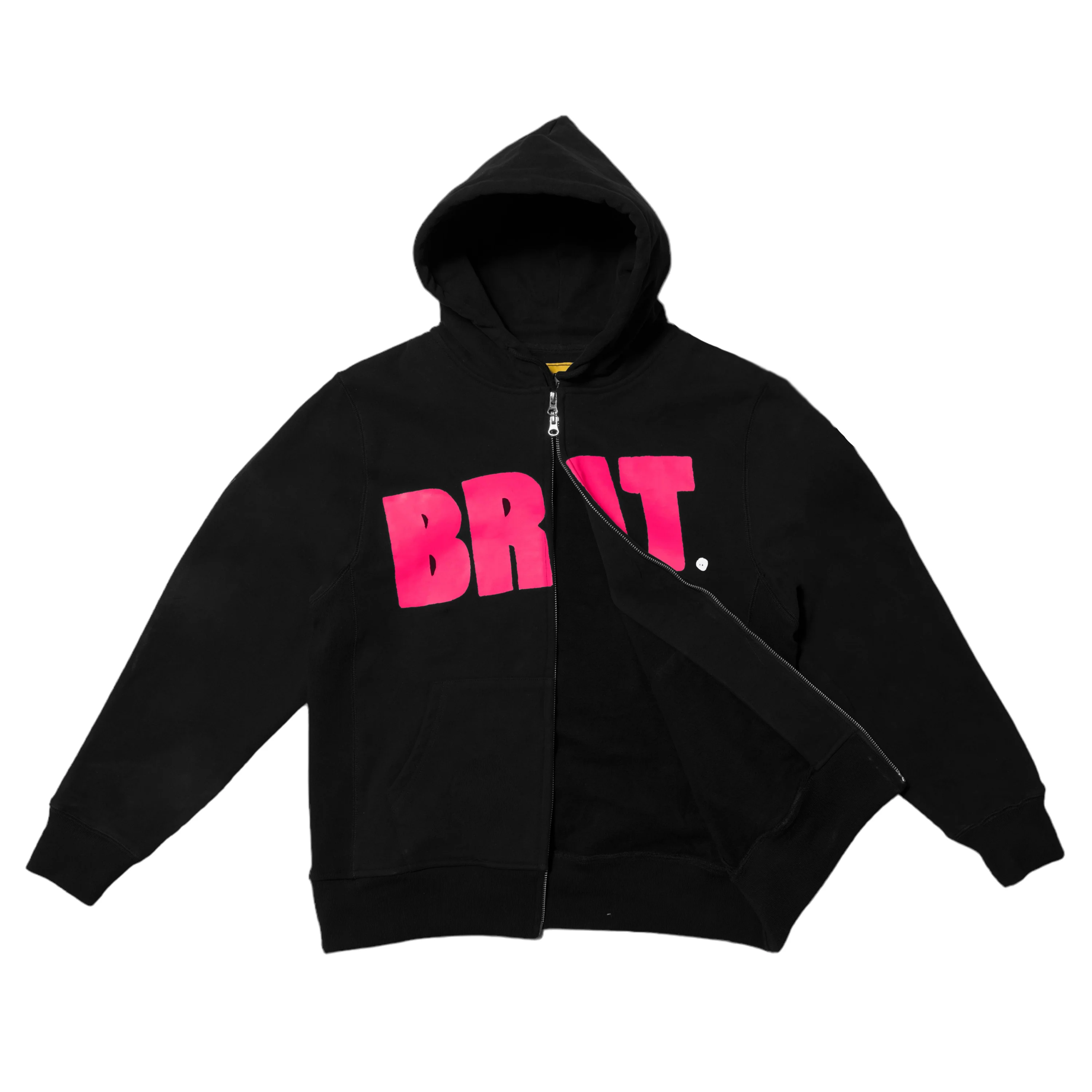 CARPET CO. BRAT LOGO ZIP HOODIE BLACK - Image 2