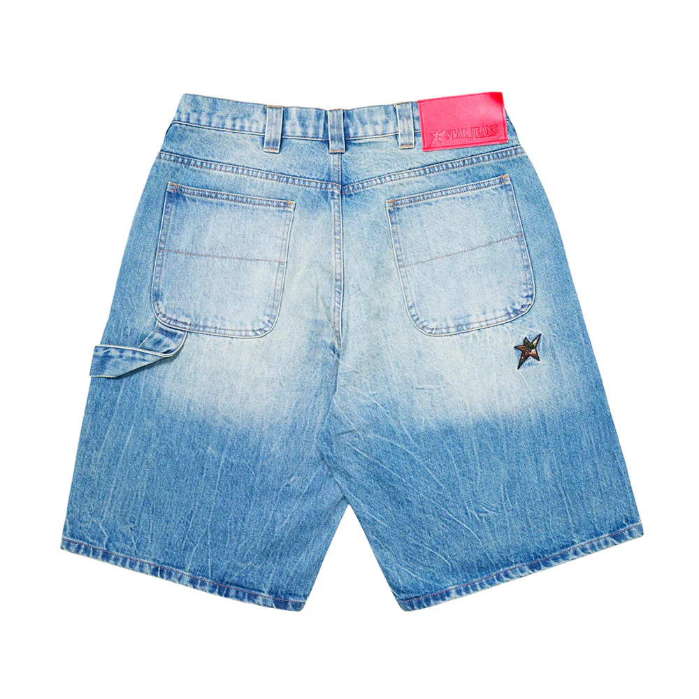 CARPET CO. C STAR FADED DENIM SHORTS - Image 3