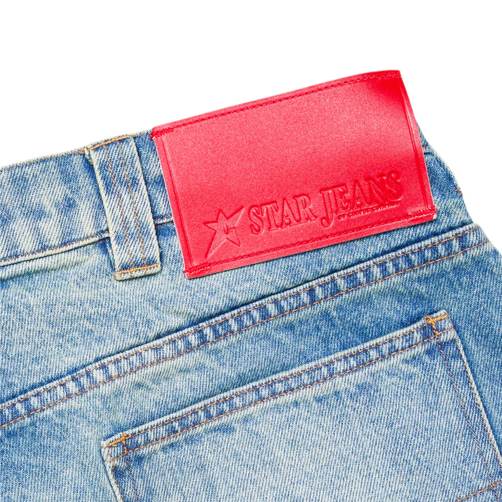 CARPET CO. C STAR FADED DENIM SHORTS - Image 5
