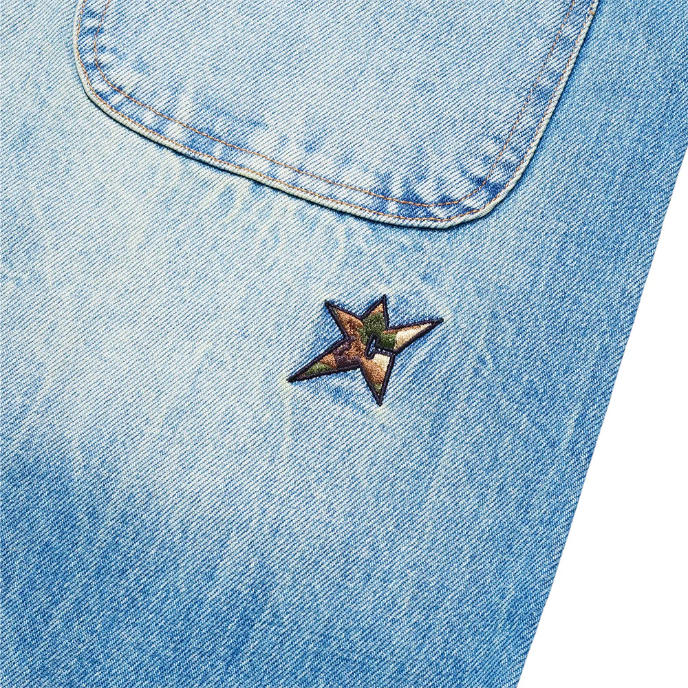 CARPET CO. C STAR FADED DENIM SHORTS - Image 6
