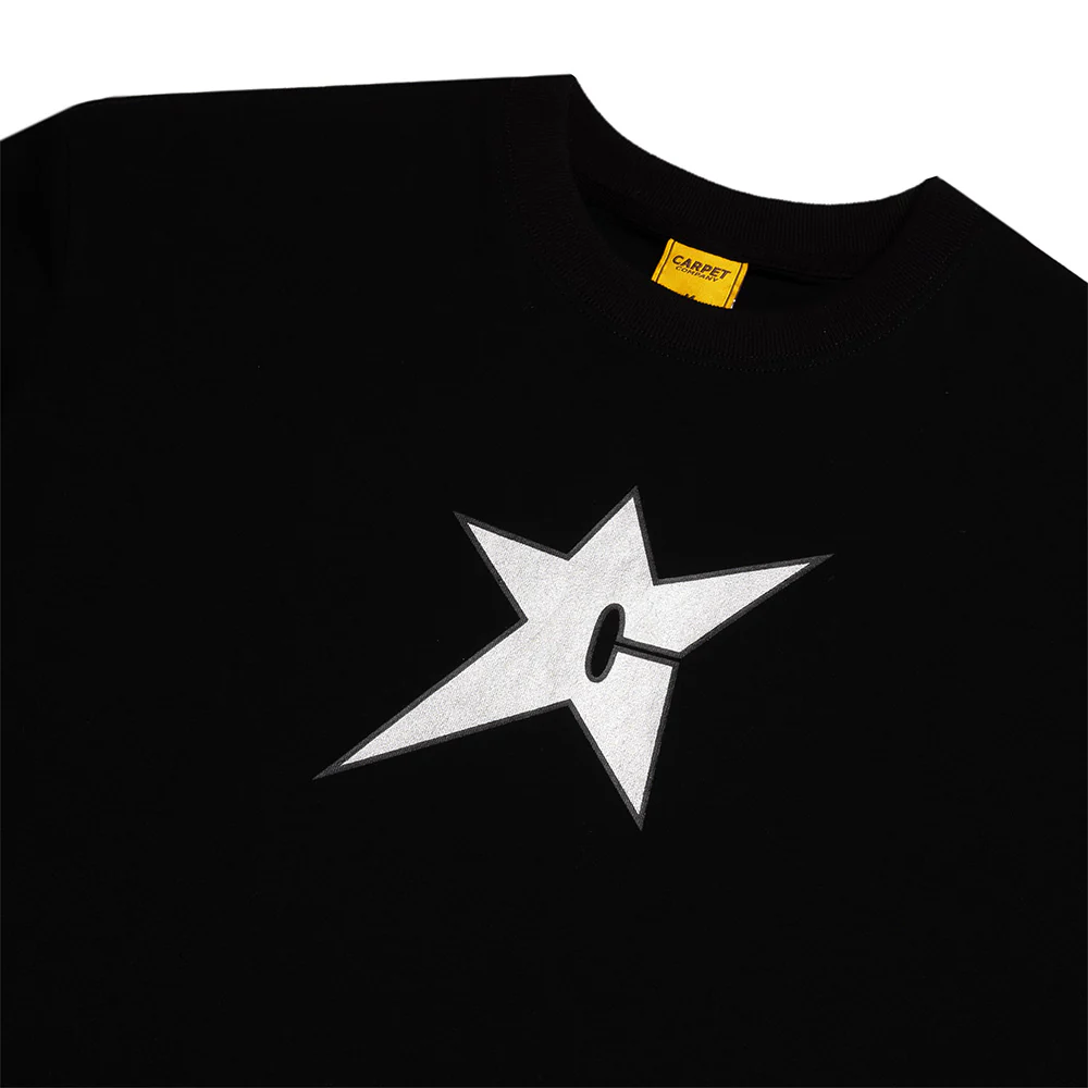 CARPET CO. C-STAR TEE BLACK / SILVER - Image 2