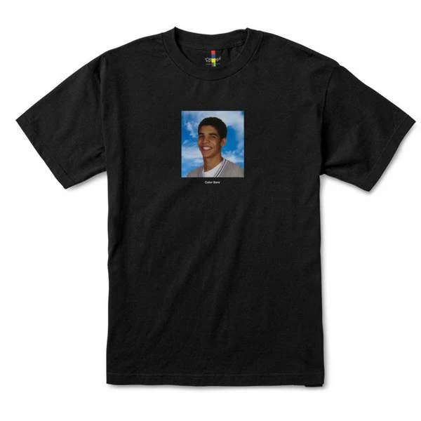 COLOR BARS DEGRASSI YEARBOOK TEE BLACK